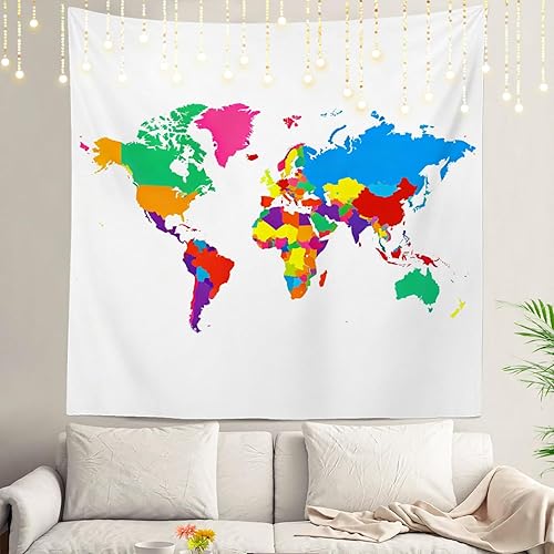 Miniatura 102 de Shrahala Tapiz de pared de acuarela desgastado, elegante pintura para colgar en la pared, tapiz grande decorativo de fibra de poliéster, dobladillo