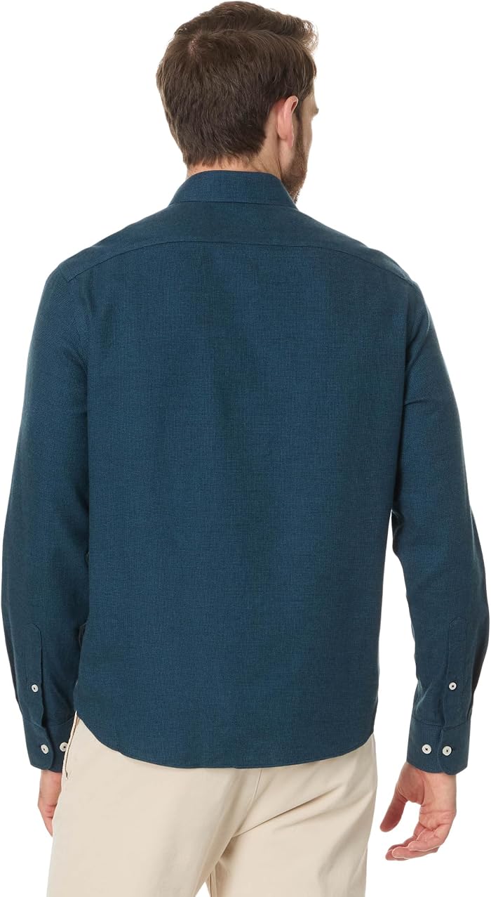 Мужская рубашка UNTUCKit Veneto, немнущаяся, Teal, цвет: Синий — фото 4