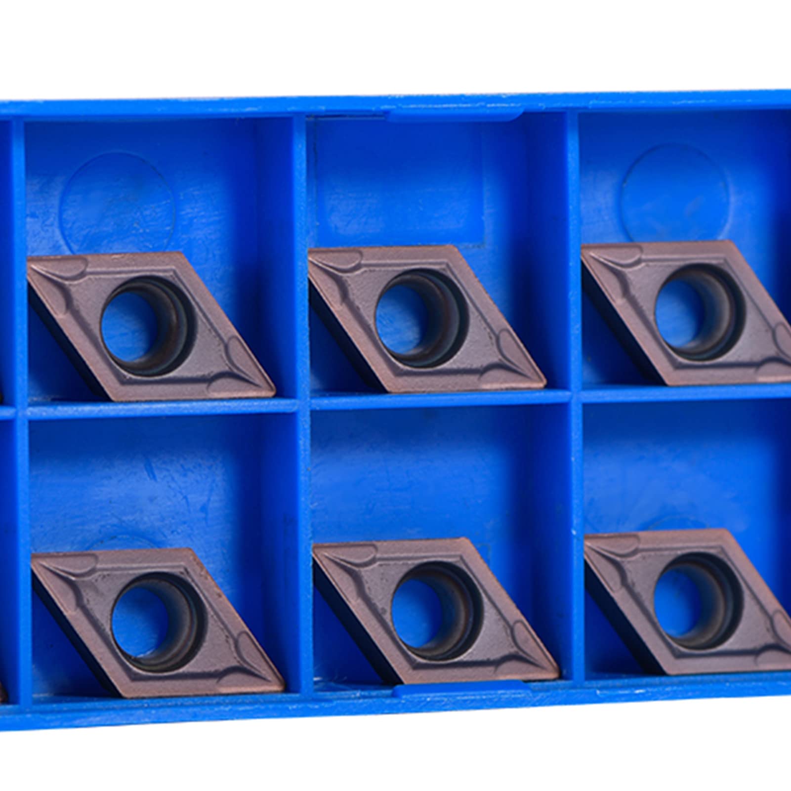Insertos de Carburo 10 Unids/set, DCMT11 Insertos de Puntas de Carburo CNC Herramienta de Torneado de Torno Cortador de Cuchilla con Caja