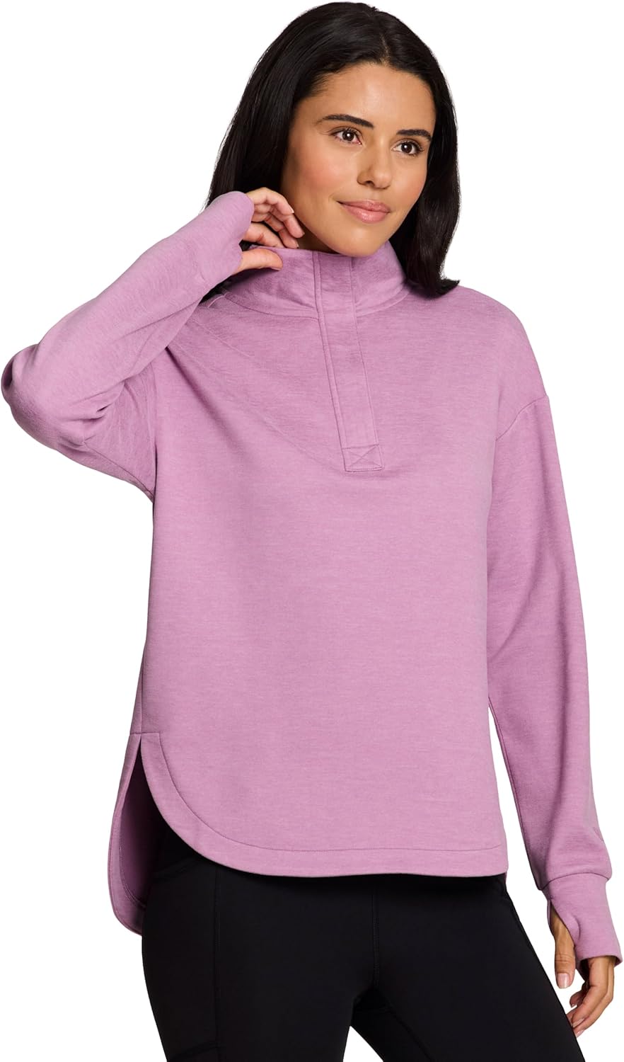 Avalanche Women's Lightweight 1/4 Zip Top Ultra Soft Long Sleeve Pullover Tunic Shirt for Hiking, Workouts, Casual Wear
