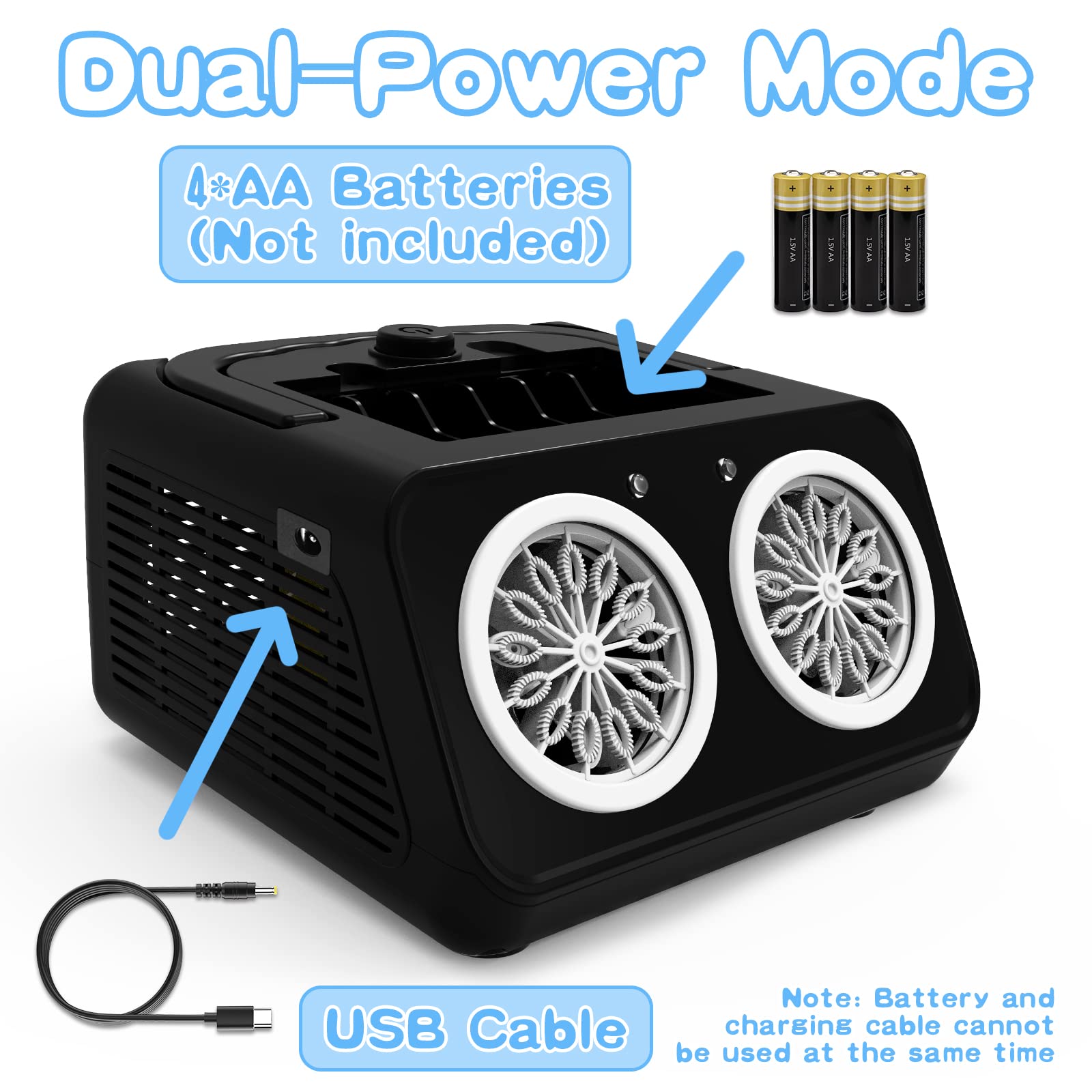 Bubble Machine,PANACARE Portable Automatic Bubble Blower.20000+ Bubbles per mins.Bubble Maker for Parties.Best Gifts for Kids and Toys for Pets.