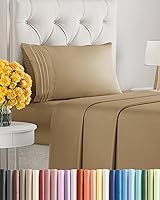 Vista 24 de Juego de sábanas de 4 piezas de tamaño matrimonial, sábanas extrasuaves, transpirables y refrescantes, sábanas duraderas de lujo para mujeres