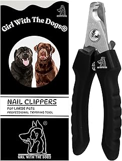 Pet Nail Clippers by Girl With The Dogs, Nail Clippers for Grooming and Claw Care for Cats/Dogs (Large)