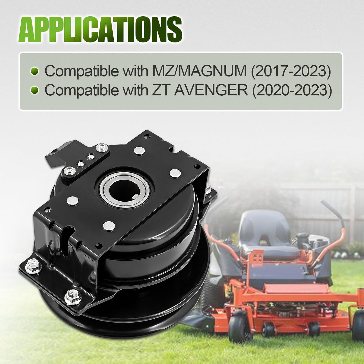 070-0055-00 Electric PTO Clutch with Wire Harness Fits for Bad Boy MZ & MZ Magnum 2017-2026;for MZ Rambler 2023-2026; for ZT Avenger Models 2020-2026 Replace Mower Part# 070-0055-00 070005500