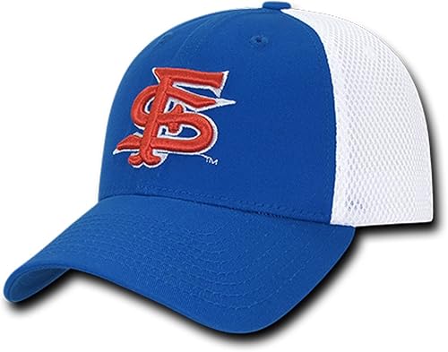 University of Fresno State Bulldogs - Gorra de béisbol con malla estructurada y flexible, color azul rey, Azul Real