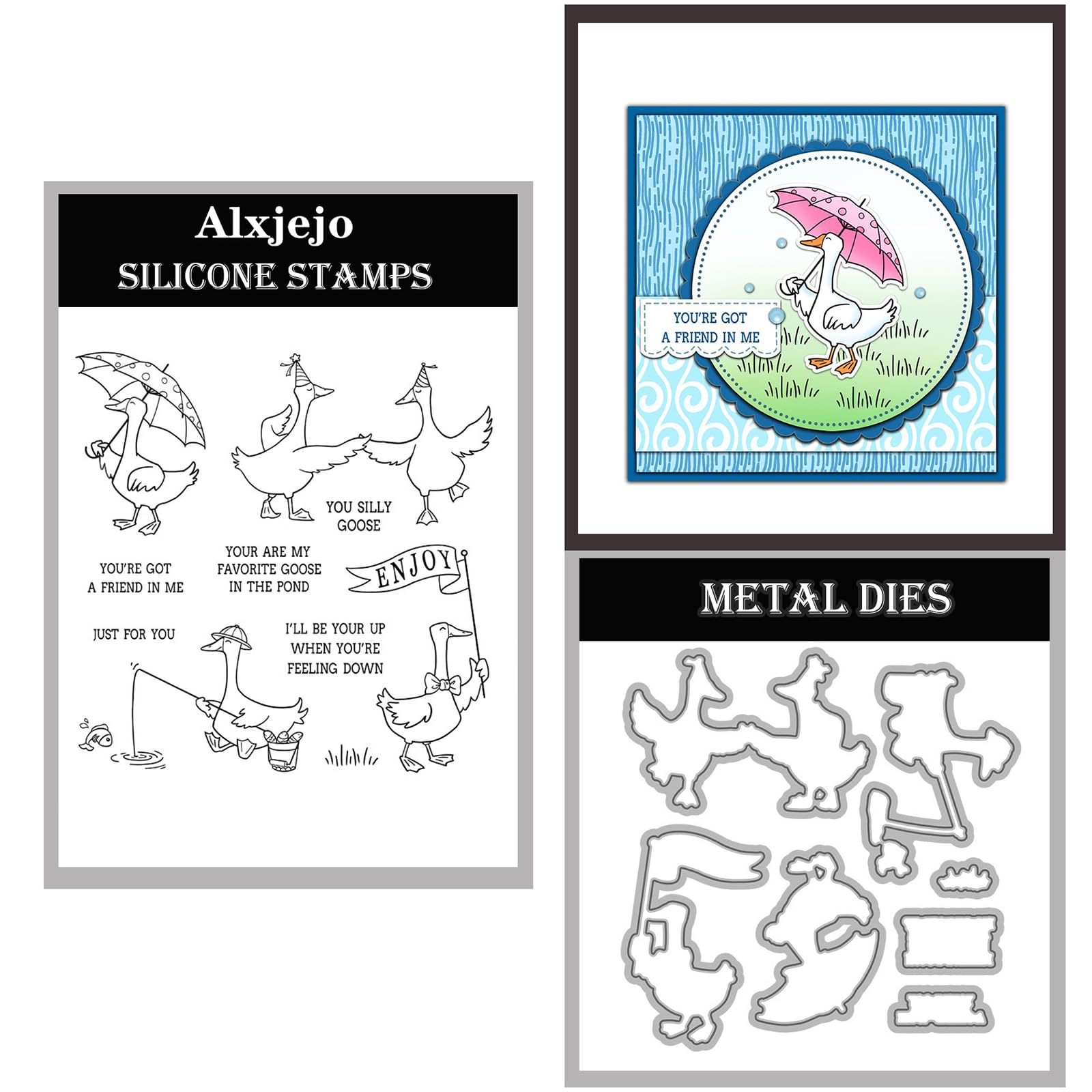 Alxjejo Cutting Dies and Stamps Set 2024-2025-2026,Stamps and die for Card Making for DIY Birthdays, Thanksgiving Day, Valentine's Day, Scrapbooking, Art Craft, Festivals Greeting Card Album