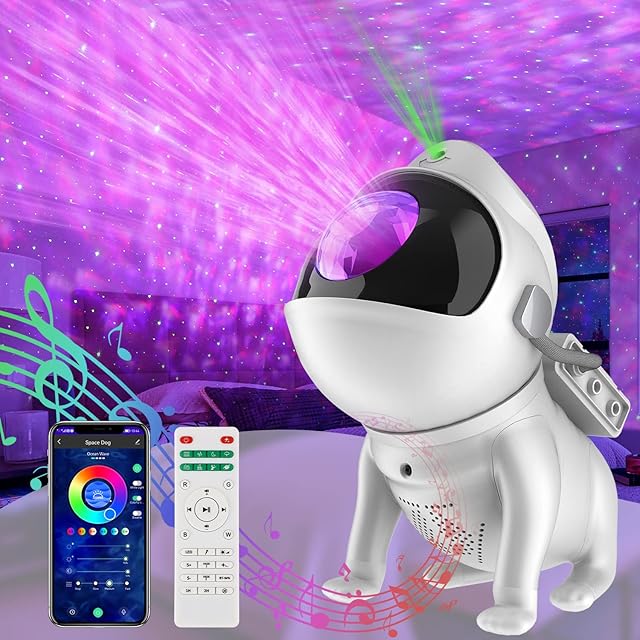 UOUNE Galaxy Projector, Star Projector Night Light, Remote & App Control, 21 Light Effects, 360° Rotation, Bluetooth Music, White Noise, Gifts for Christmas, Kids Room, Birthdays, Valentine's Day