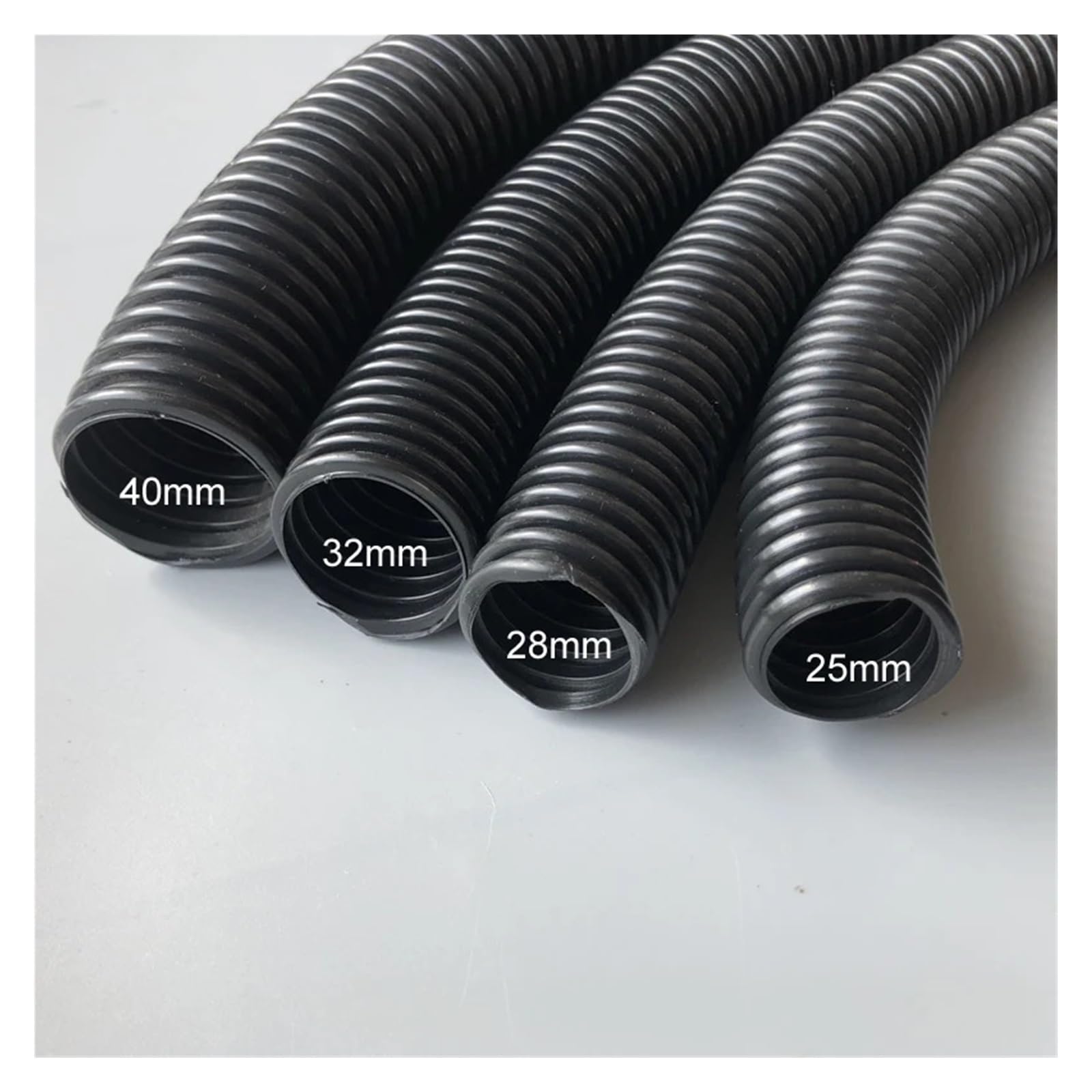 Wąż gwintowany do odkurzacza, miękkie mieszki rurowe, słomki, średnica wewnętrzna 25 mm/zewnętrzna 32 mm, części Gvacuum(Gray 25mmx 3m)