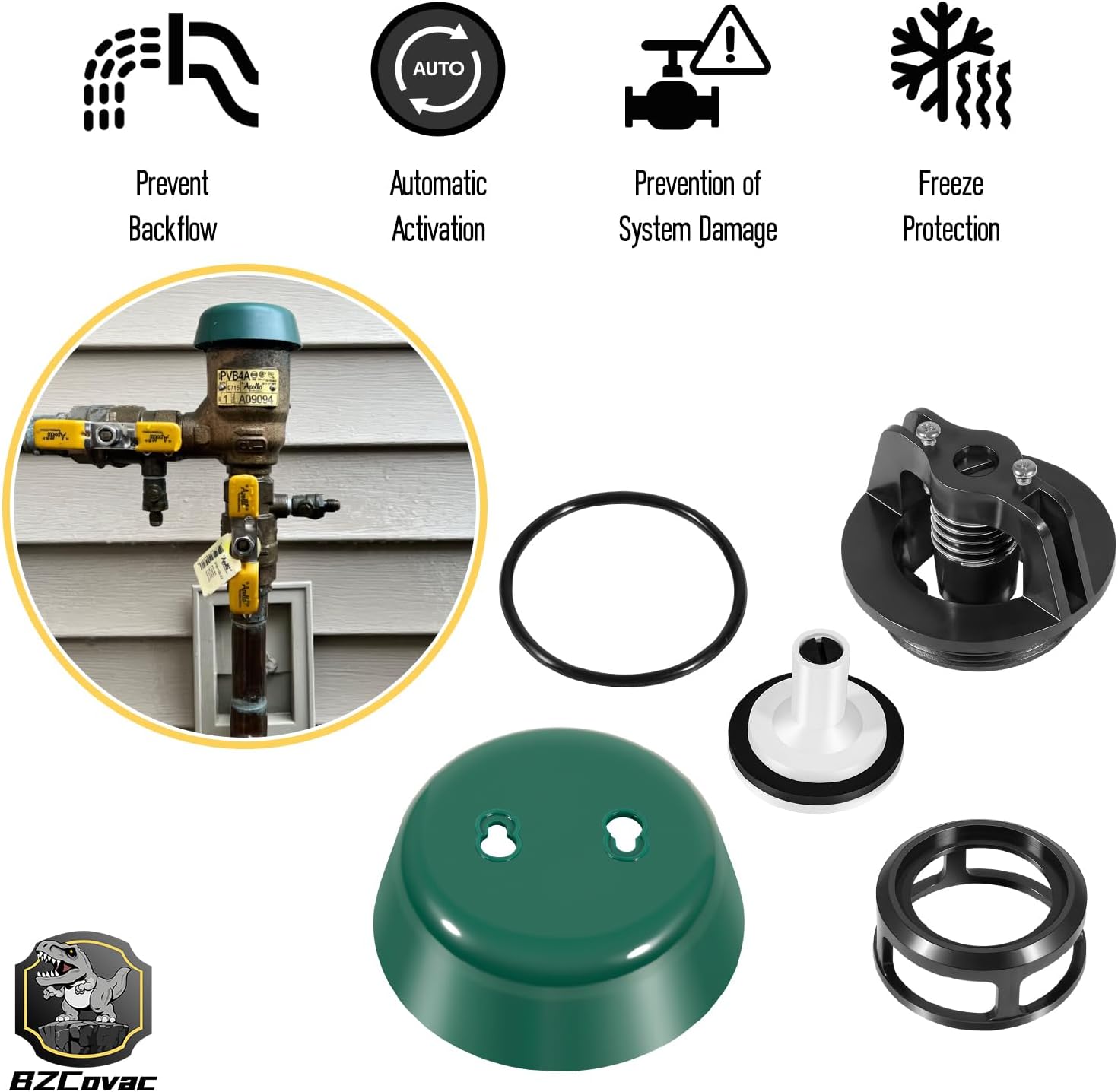 1" Float and Bonnet Complete Repair Kit for Apollo/Conbraco PVB-4A and PVB-4ALF Pressure Vacuum Breakers, Top Half Assembly, 4A00507 / 4A-005-07