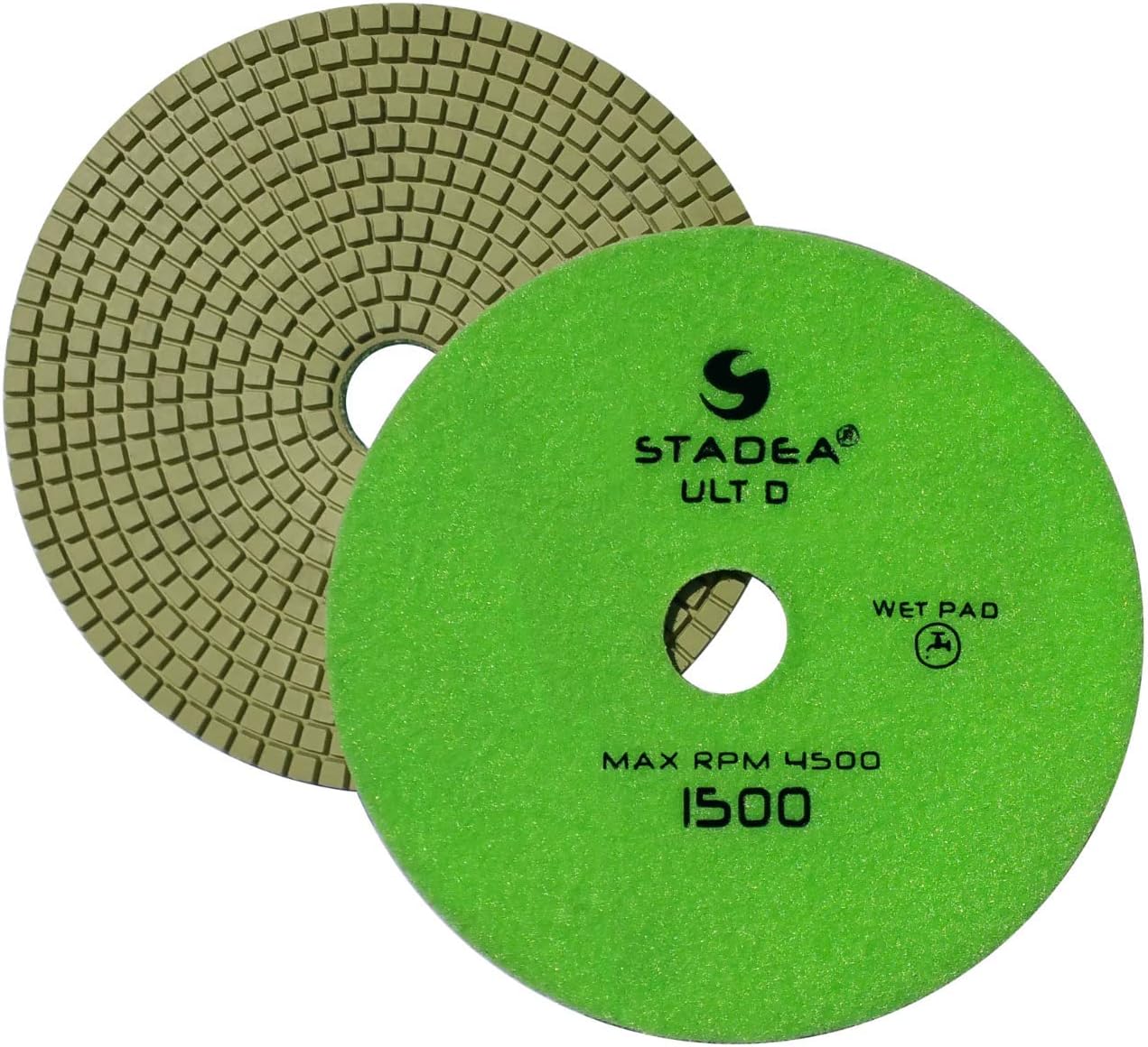 Stadea PPW266B Diamond Polishing Pads 7 Inch Set For Marble Concrete Stones Terrazzo Granite Floor Polishing