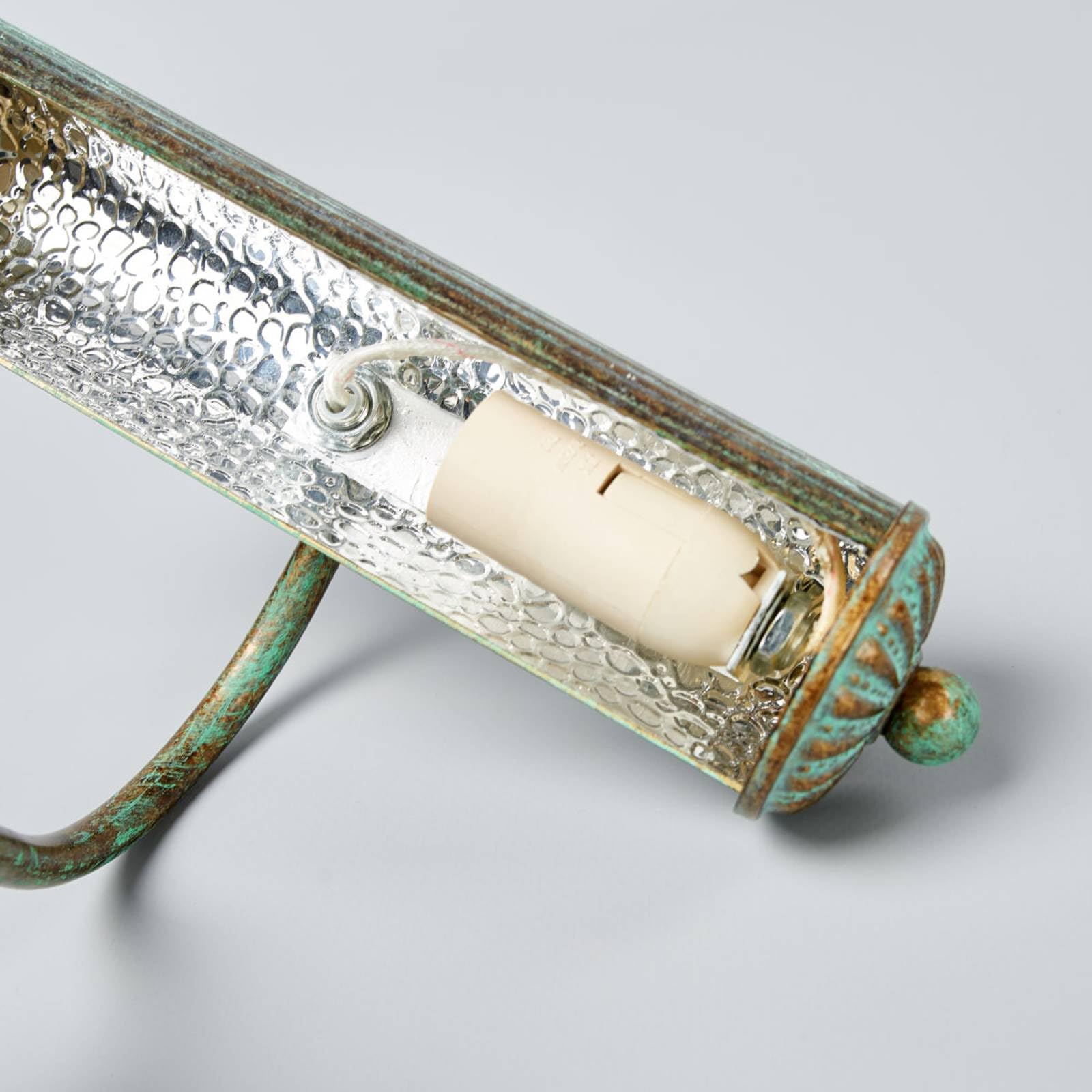 Lindby Wandleuchte, Wandlampe Innen Beno (Retro Vintage Antik) in Bronze aus Metall (1 flammig E14) - Bilderleuchte Wandstrahler Wandbeleuchtung Schlafzimmer/Wohnzimmer Wohnzimmerleuchte