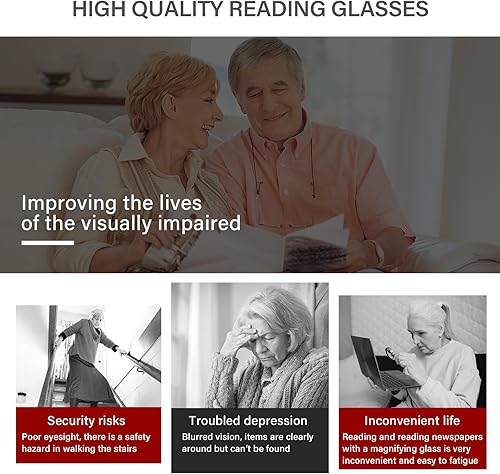 Miniatura 7 de Lentes de lectura para mujeres y hombres, lentes de bloqueo de luz azul, lentes de metal ligeros para lectura de computadora, anteojos anti UV