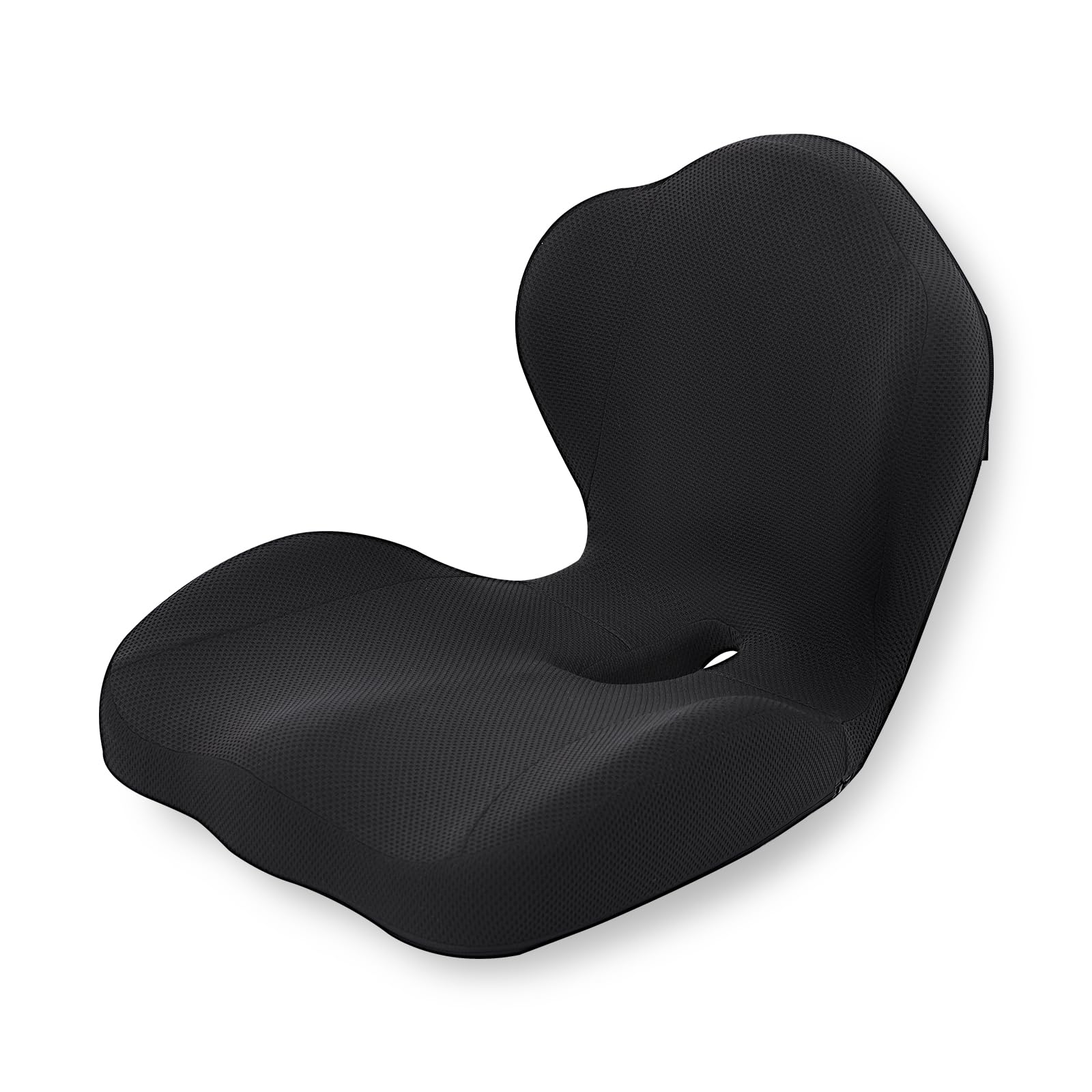 GOFORIT Cuscino per sedile e schienale 2 in 1 - Set ergonomico in memory foam a doppio strato, supporto lombare per sedia da ufficio e sedile auto, comfort per il coccige, antiscivolo e lavabile