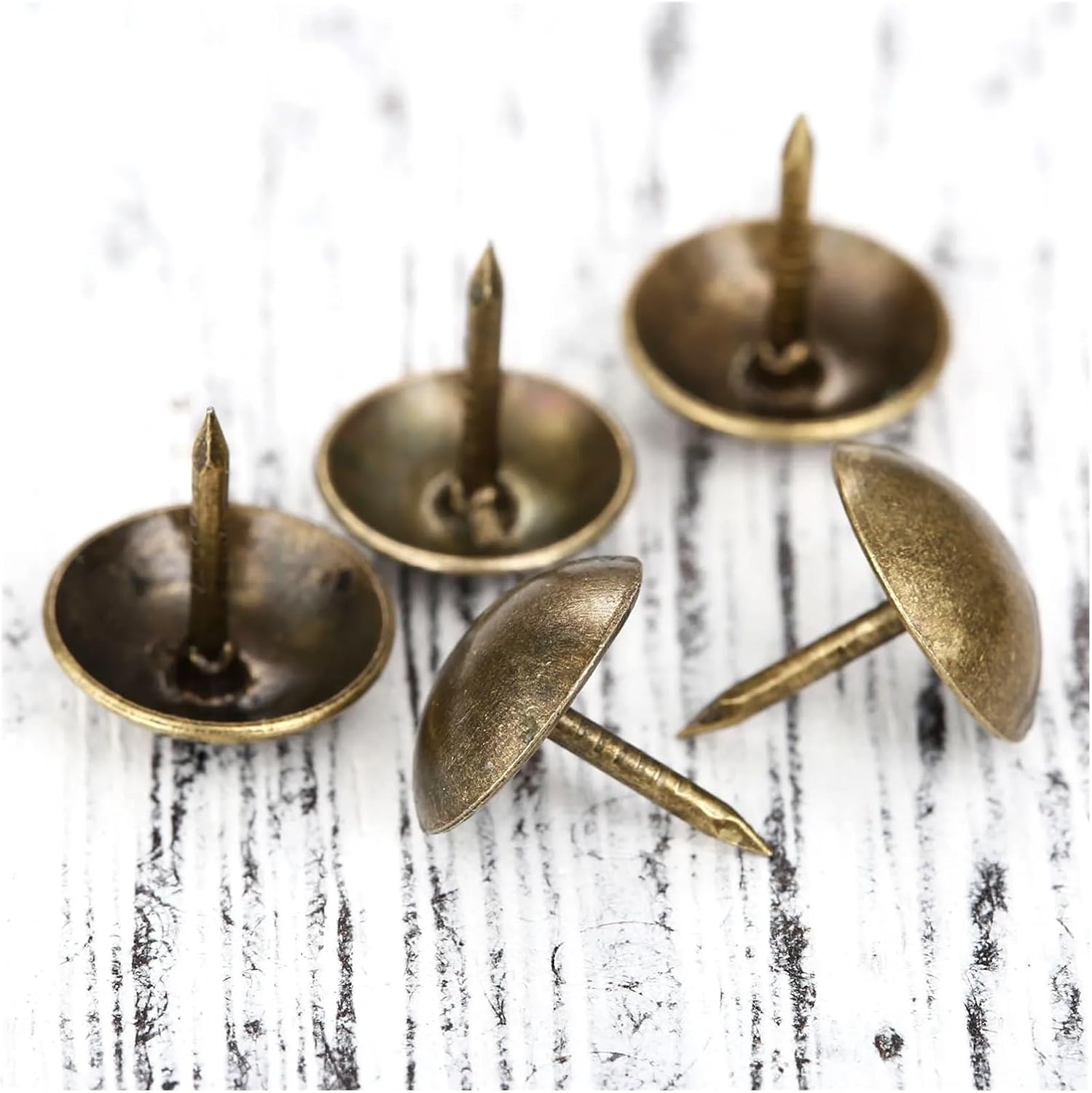 100Pcs 9x9mm Antique Brass Upholstery Nail Doornail Hardware Jewelry Wine Case Box Sofa Decorative Tack Stud Pushpin