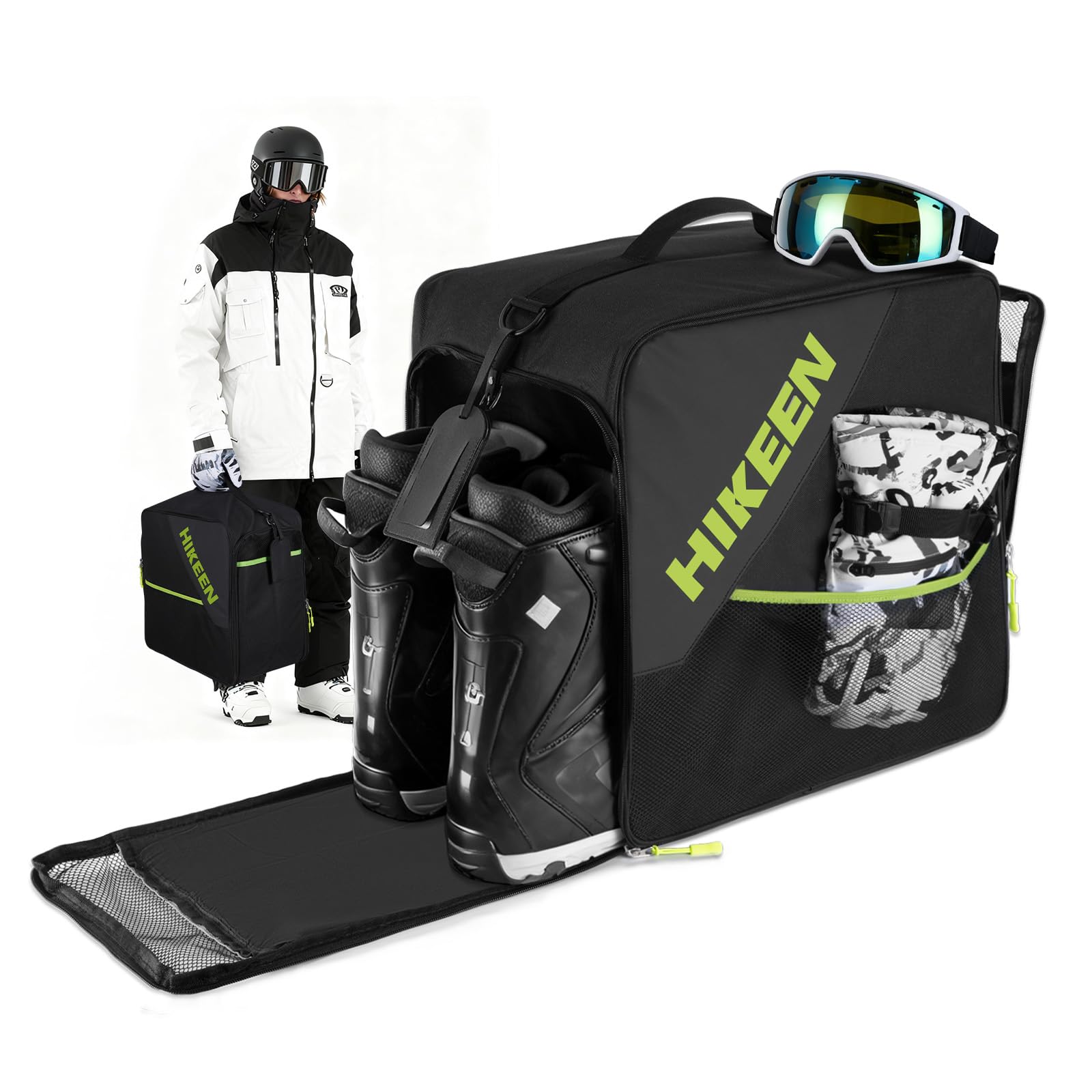 Bolsa Botas Esqui con Sistema Ventilación de Malla y Refuerzo EVA 40L