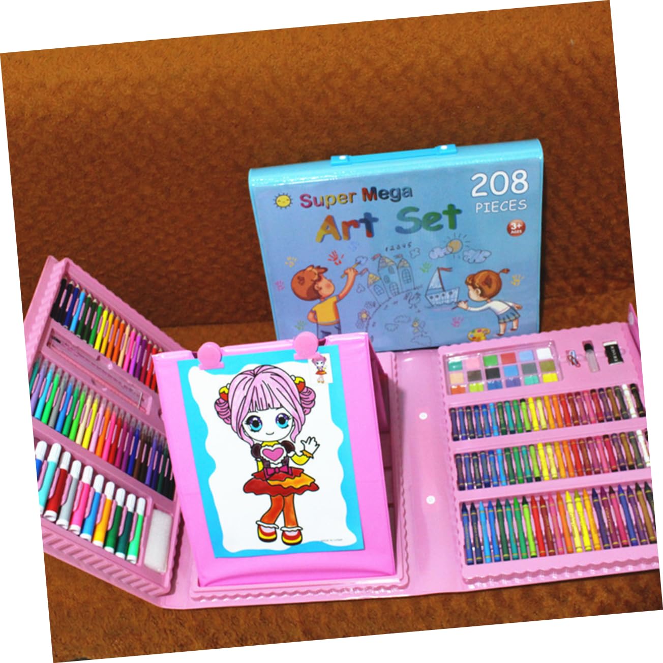 TEHAUX Set di Pennarelli Acquerello Rosa 208 Pezzi per Disegno | Plastica, Scrittura Scorrevole e Resistenza, per Sketching e Coloring Books, Adatto a Adulti e Ragazzo Ragazza