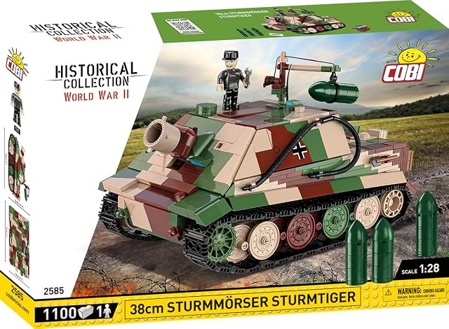 Foto 4 de 8 de COBI Historical Collection 2585 - Sturmmorser Tiger Sturmt 2585 de la Segunda Guerra Mundial
