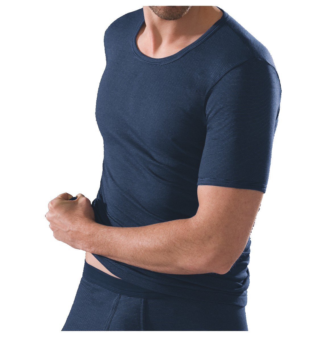 Esge Herren Jacke 1/2 Arm Ringel 5er Pack