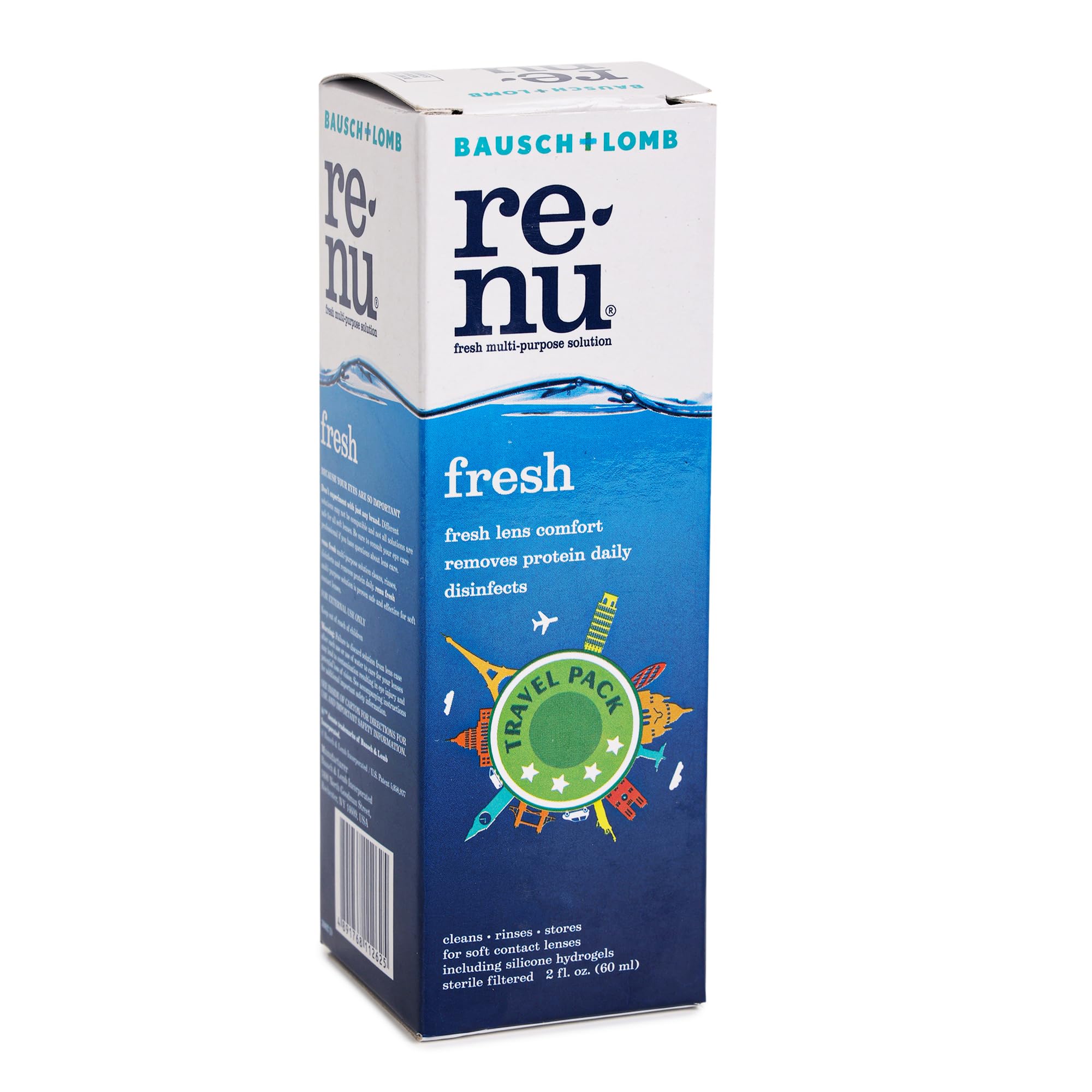 Bausch + Lomb Renu Fresh Multi-Purpose Contact Lens Solution 60ml (Pack of 1)