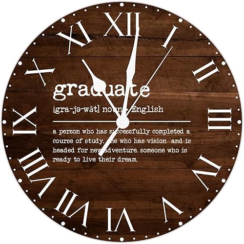 Miniatura 182 de ArogGeld Definición de recursos humanos, reloj de PVC, frases motivacionales, sin marco, números romanos, significado de 12 pulgadas, silencioso