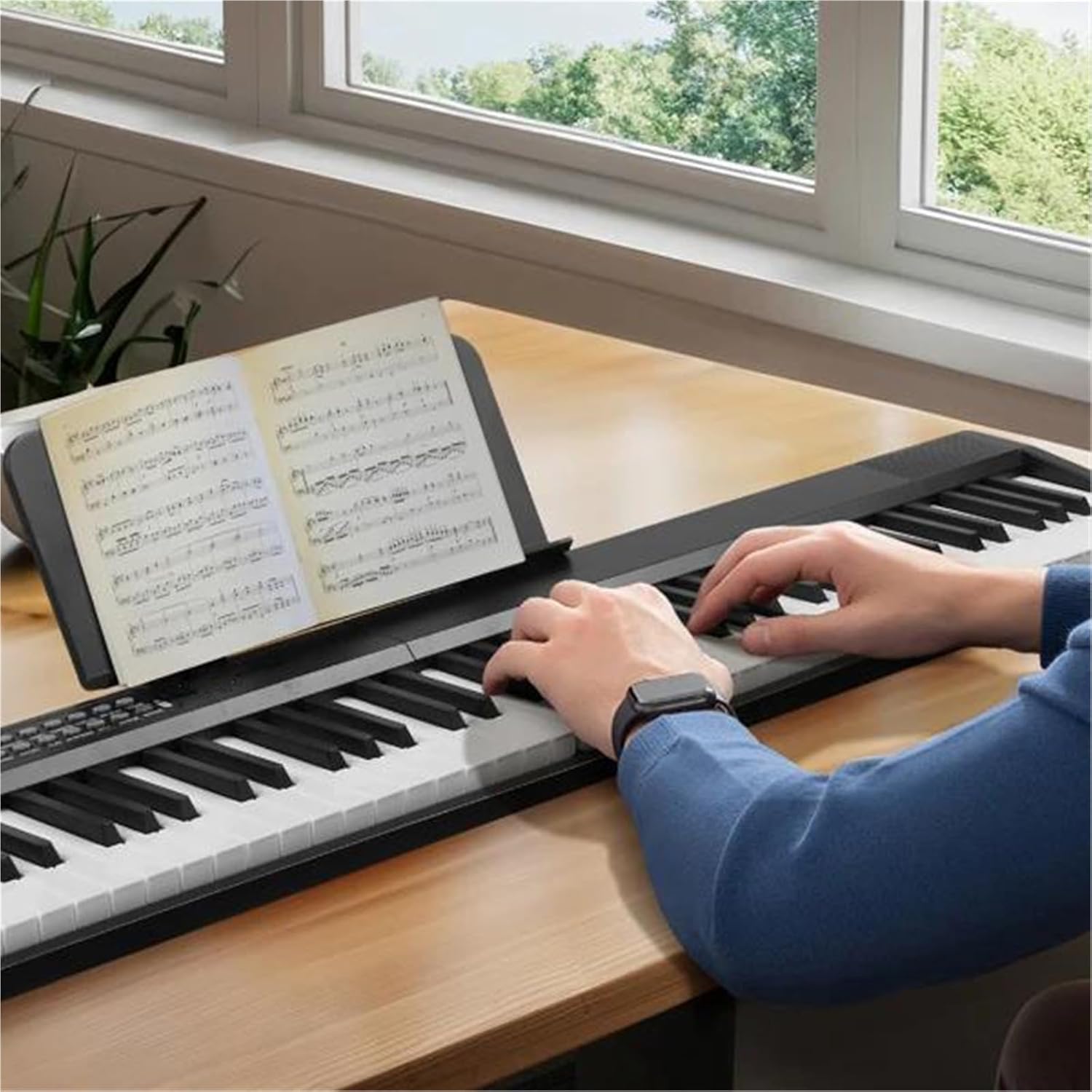 プロ仕様の電子ピアノ 88鍵折りたたみ式セミウェイテッド標準