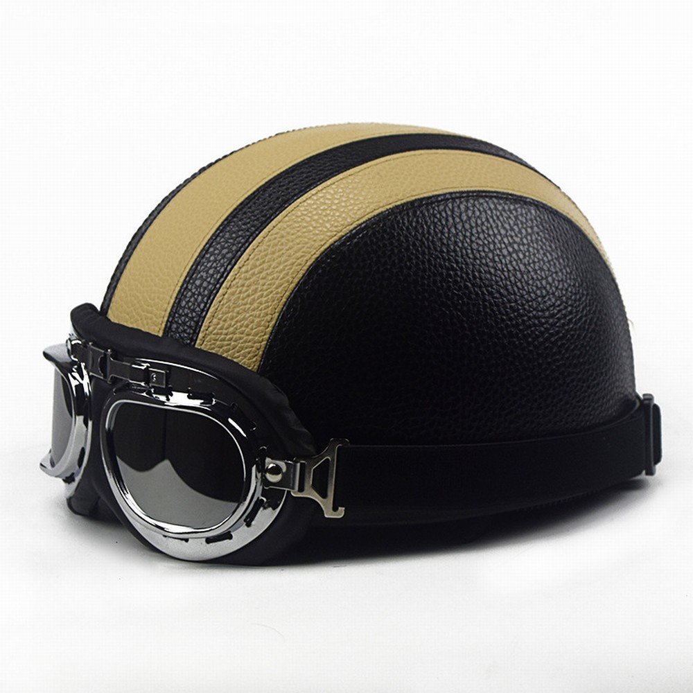 Casco Harley retro ligero con interiores transpirables GUO 4