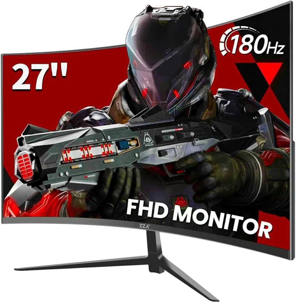 Amazon.co.jp: ZZA ゲーミングモニター 27 Zoll, 180Hz, 1ms応答時間