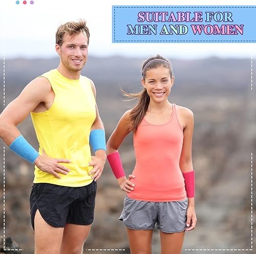 Vista 13 de WILLBOND Pulseras de 6 pulgadas para competiciones deportivas de París, suministros deportivos largos, banda elástica atlética para gimnasio, tenis