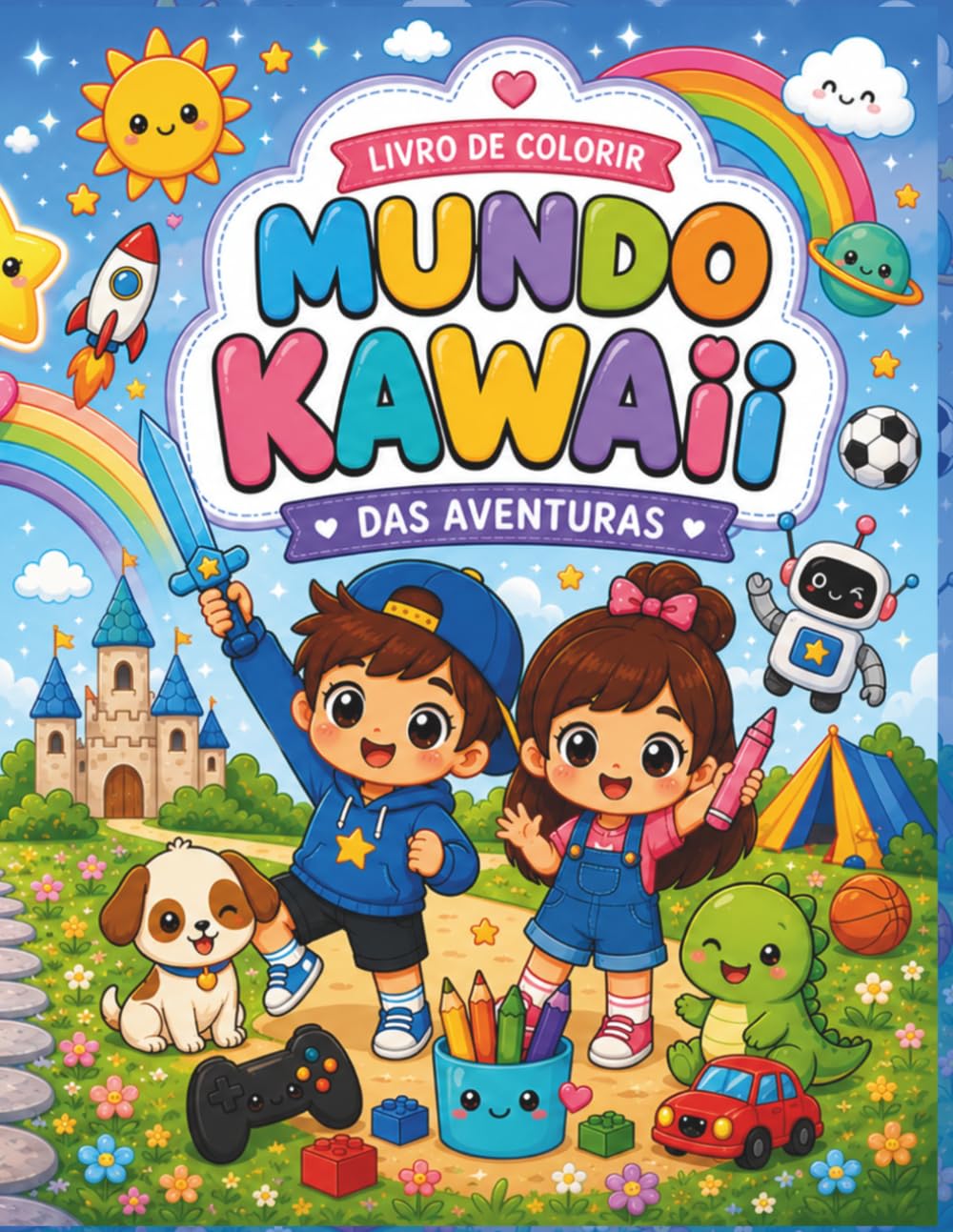 Mundo Kawaii: Livro de colorir mundo kawaii das aventuras