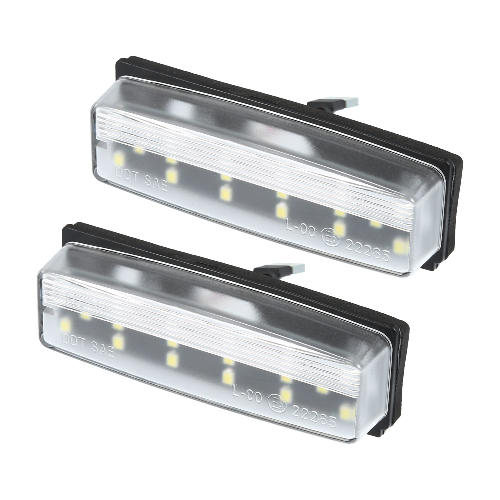 X AUTOHAUX 1 Pair LED License Plate Light Car Number Lamp Error Free Replacement White Light for Mazda MX-5 Miata 2006-2015
