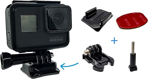 Miniatura 2 de Soportes de casco para GoPro, casco plano curvado adhesivo de montaje adhesivo con accesorios de fijación de hebilla, compatible con GoPro Hero 11,