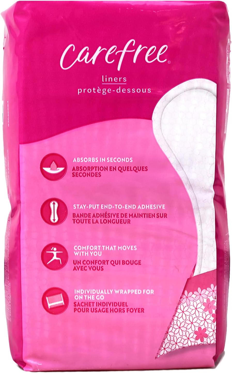 Carefree Extra Long Panty Liners, Unscented, Multi-Fluid Protection, 36 Count (Pack of 5) image 2