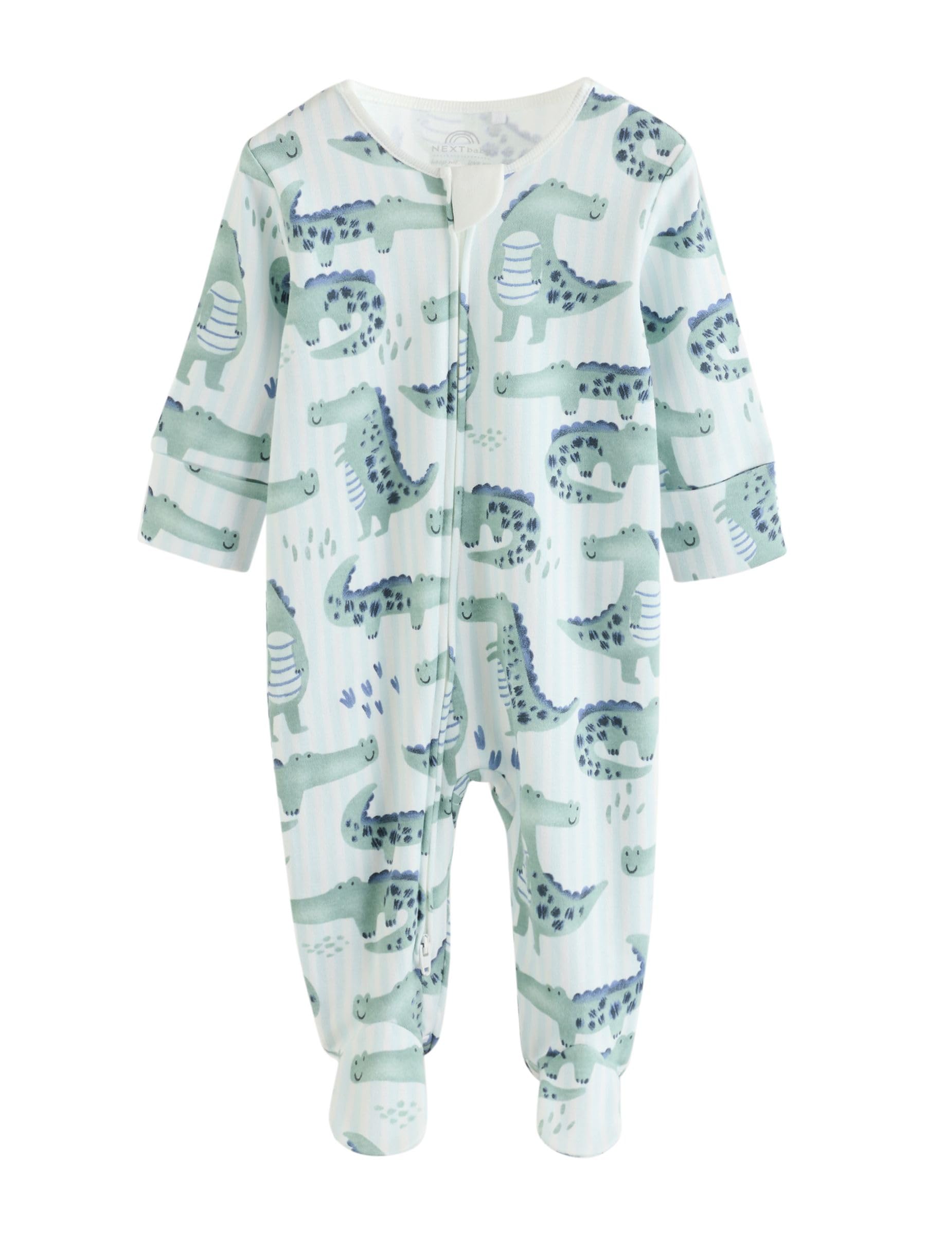NEXT Bambini Confezione da 3 Tutine Bebè con Zip bidirezionale