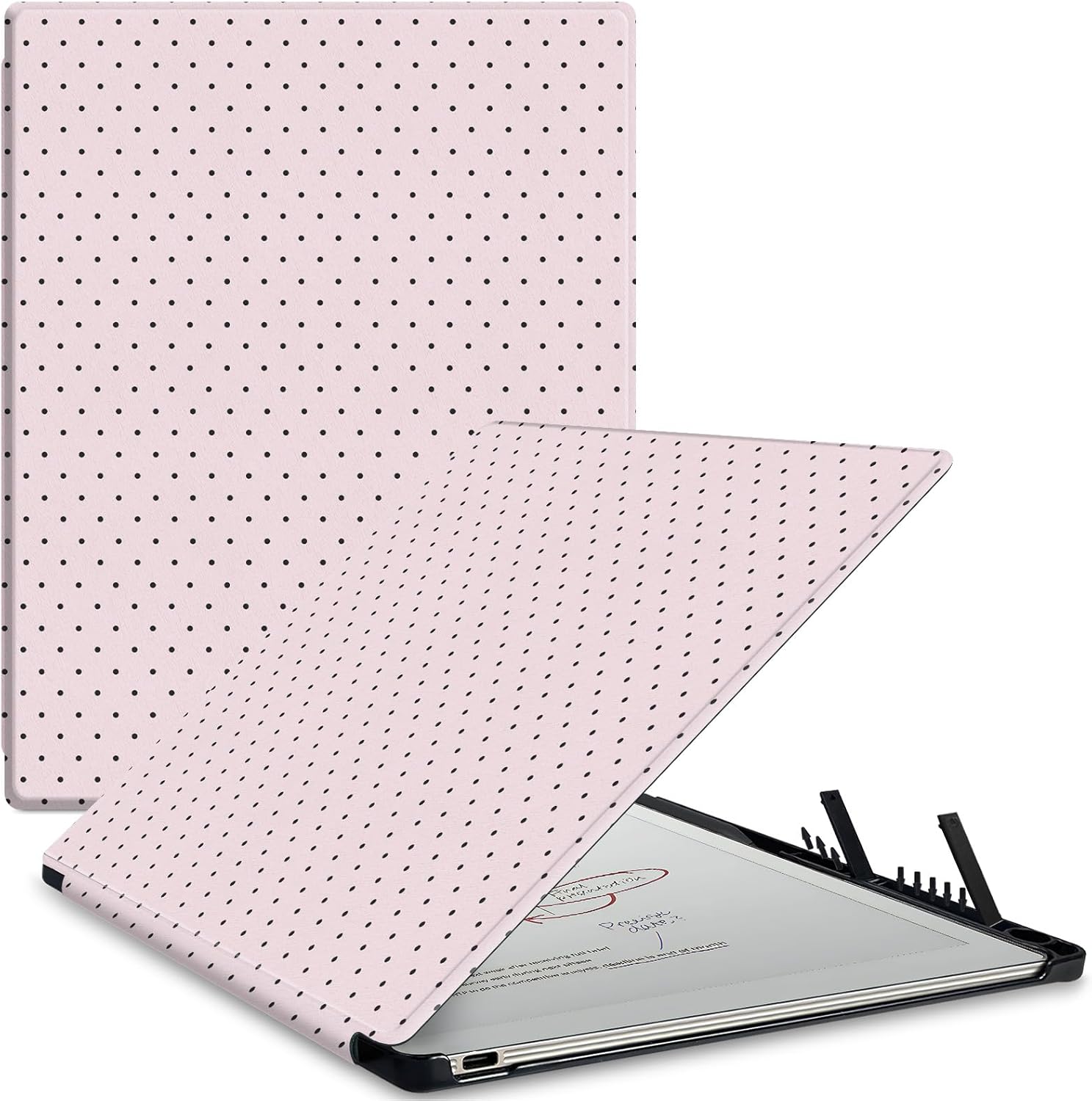Case for Remarkable Paper Pro Tablet 11.8" (Released in 2024), Hard Back Shell Protective Book Folio Cover with Built-in Pen Holder, with Auto Sleep/Wake Function.