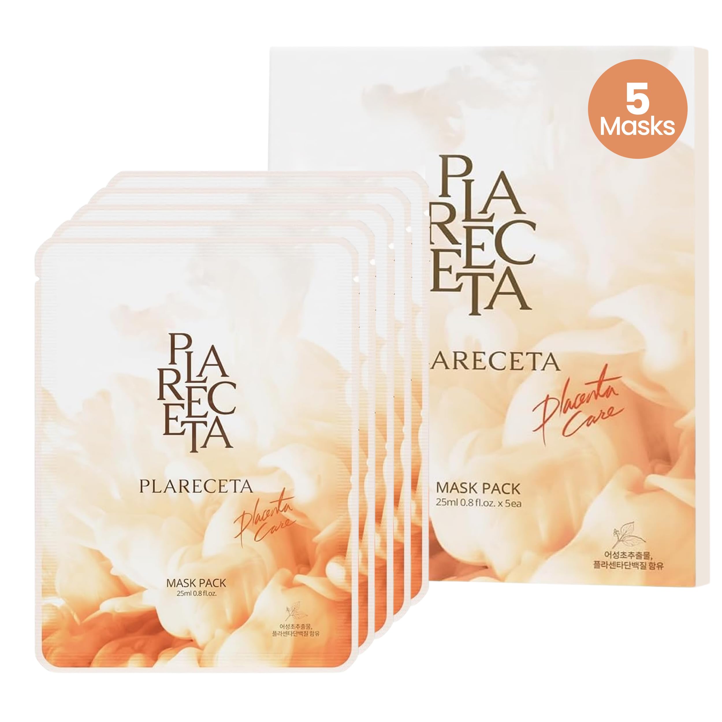 Amazon.com : PLARECETA Placenta Facial Sheet Mask, Hydrating