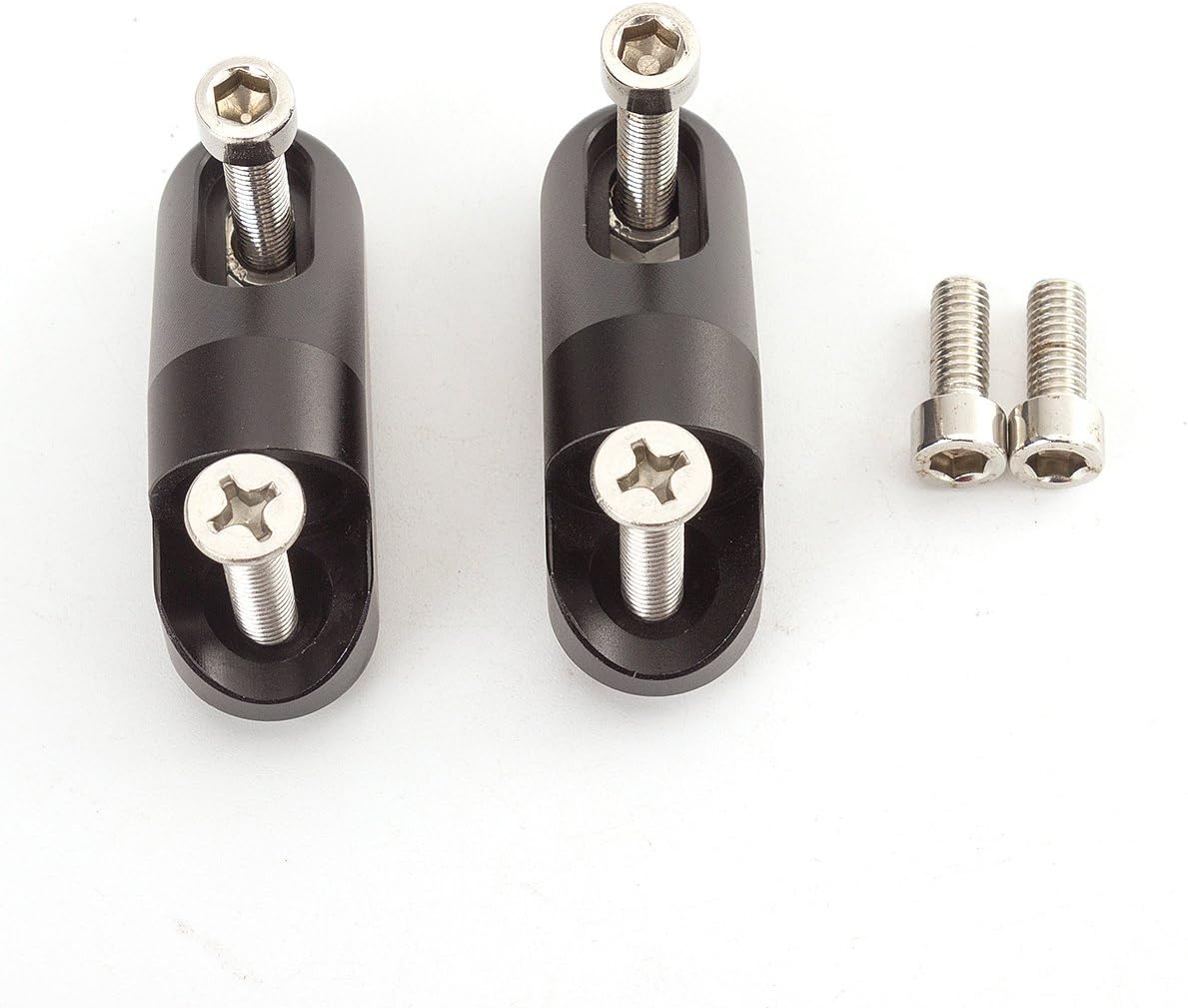 FXCNC Racing Aluminum Rear View Side Motorcycle Mirror Mounting Adapters Clamp Holder fit for Triumph Daytona 675 2009-2012, Triumph Daytona 675 R 2011-2012, YZF R1 2009-2010