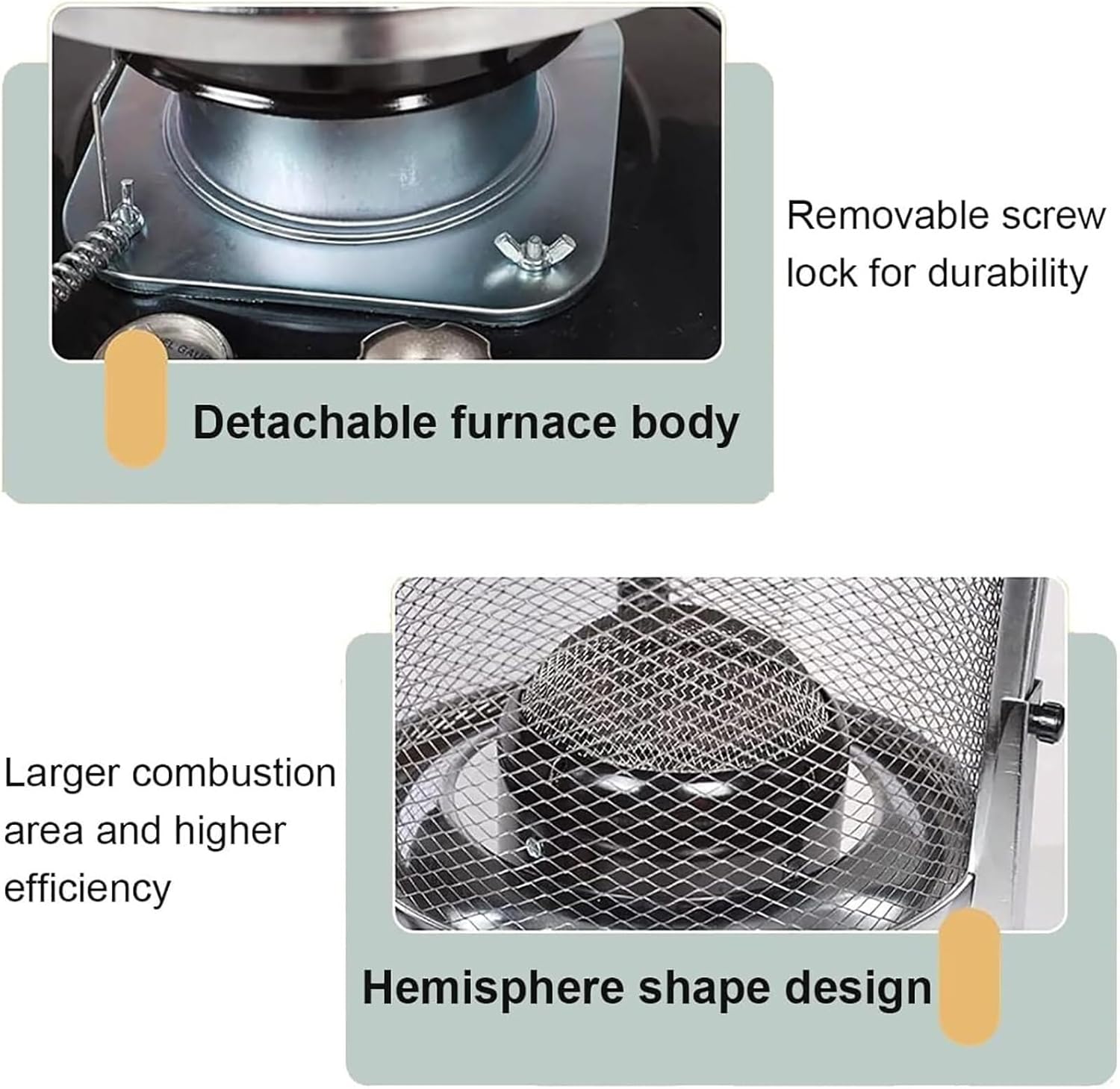 Portable Heater for Camping, Indoor Kerosene Stove with Wick, Emergency Oil Heater, Non Electric Heaters for Outdoor