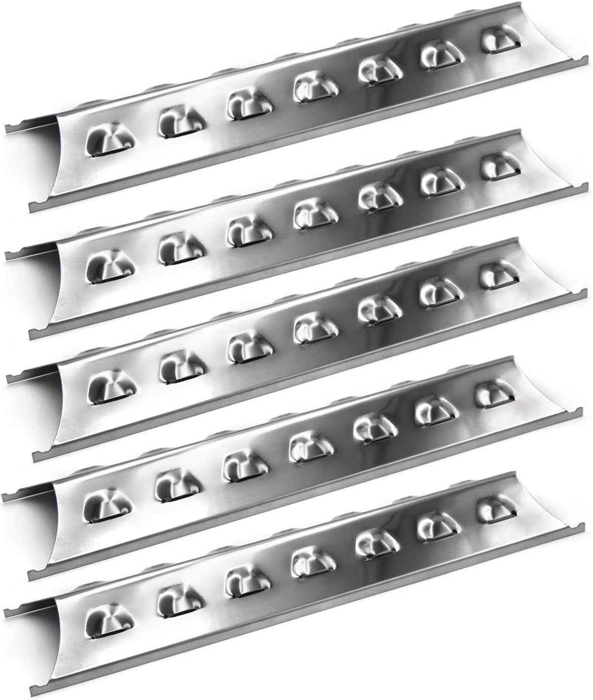 Hongso SPE181 (5-pack) Stainless Steel Heat Plate, Heat Shield, Heat Tent, Burner Cover, Vaporizor Bar, and Flavorizer Bar Replacement for Select Gas Grill Models by Brinkmann, Charmglow and Others