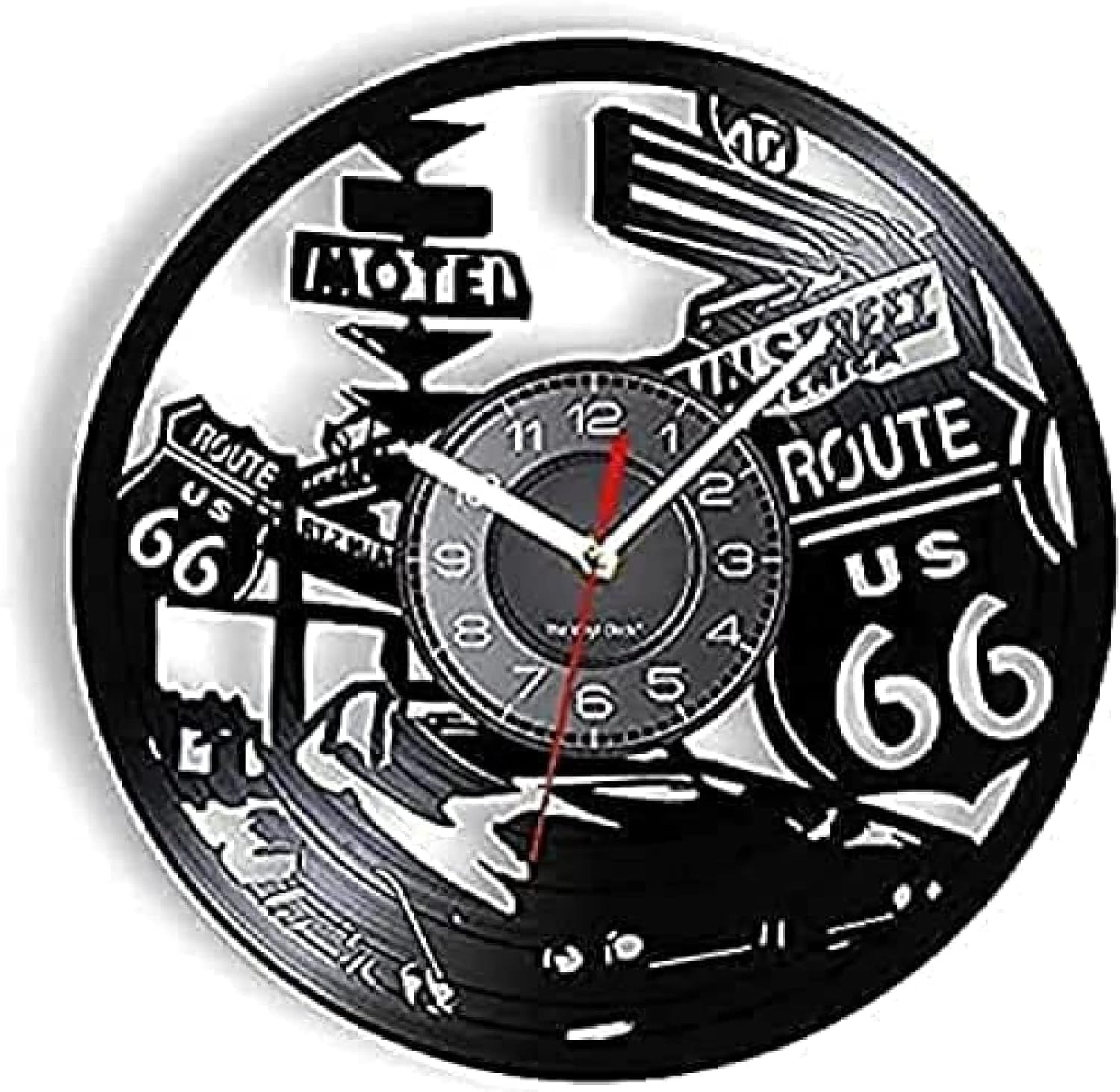 Kitchen Clocks Wall American Route 66 Decorative Wall Clock Mother Road