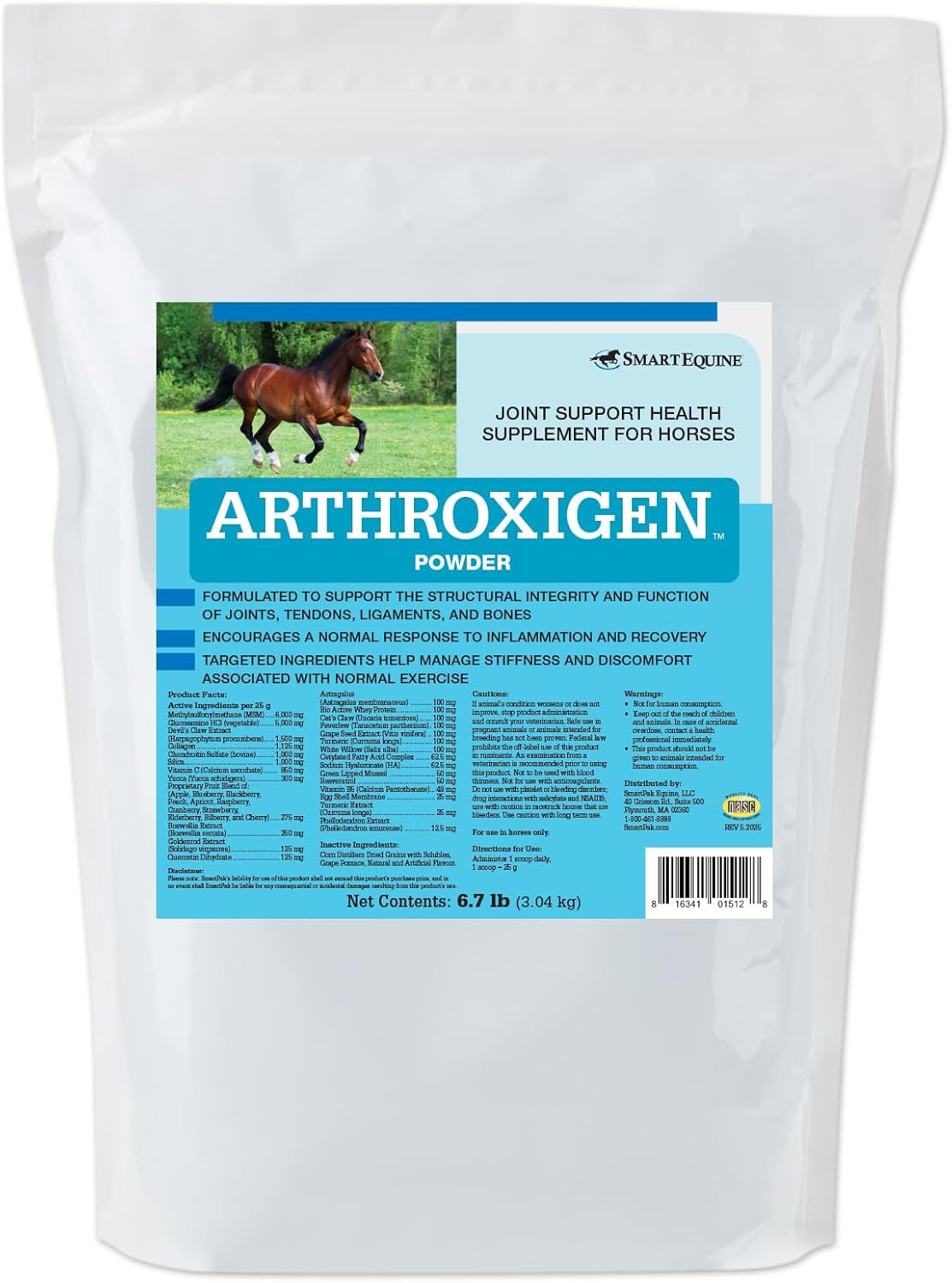 Arthroxigen | Horse Joint Supplement, Glucosamine & MSM for Horses | Encourages Strong Joints Mobility, Soft Tissue and Overall Wellness | 6.7 lb Bag