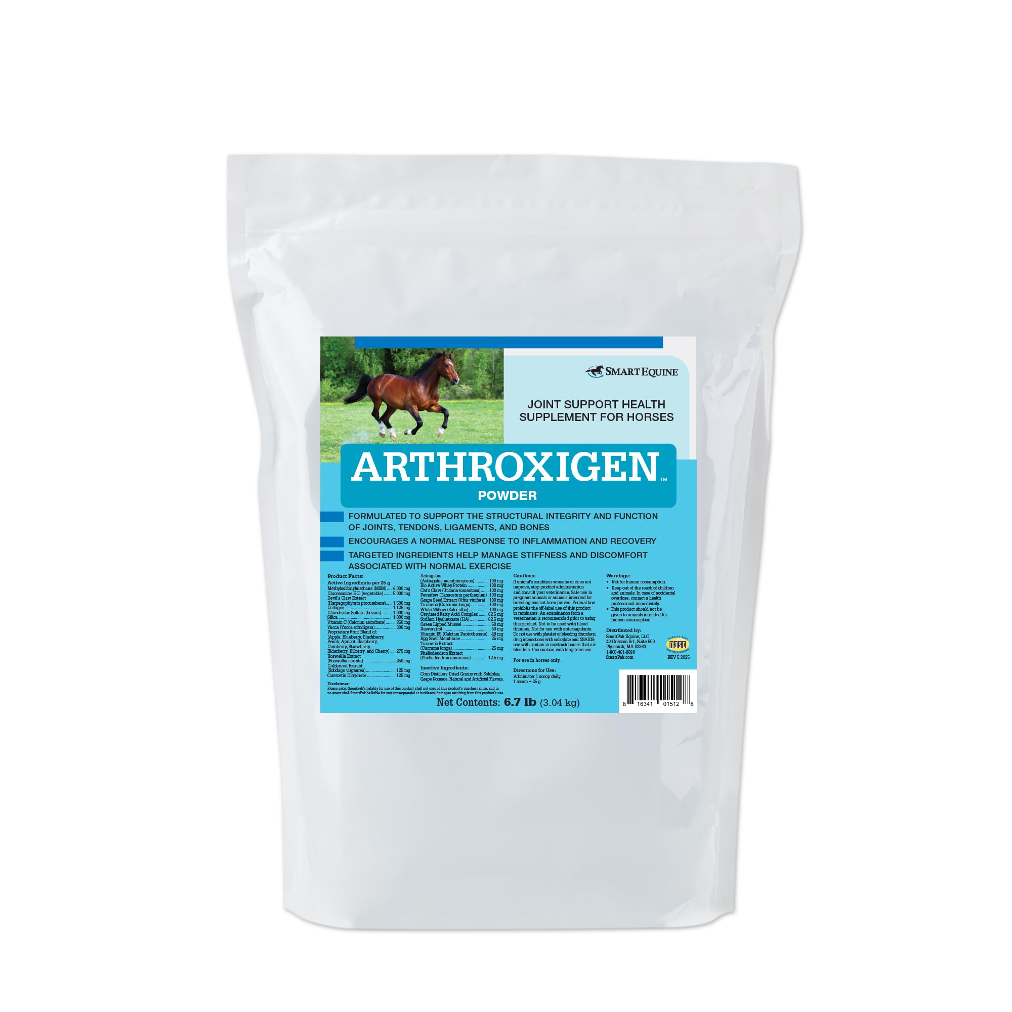SmartEquine Arthroxigen | Horse Joint Supplement, Glucosamine & MSM for Horses | Encourages Strong Joints Mobility, Soft Tissue and Overall Wellness |