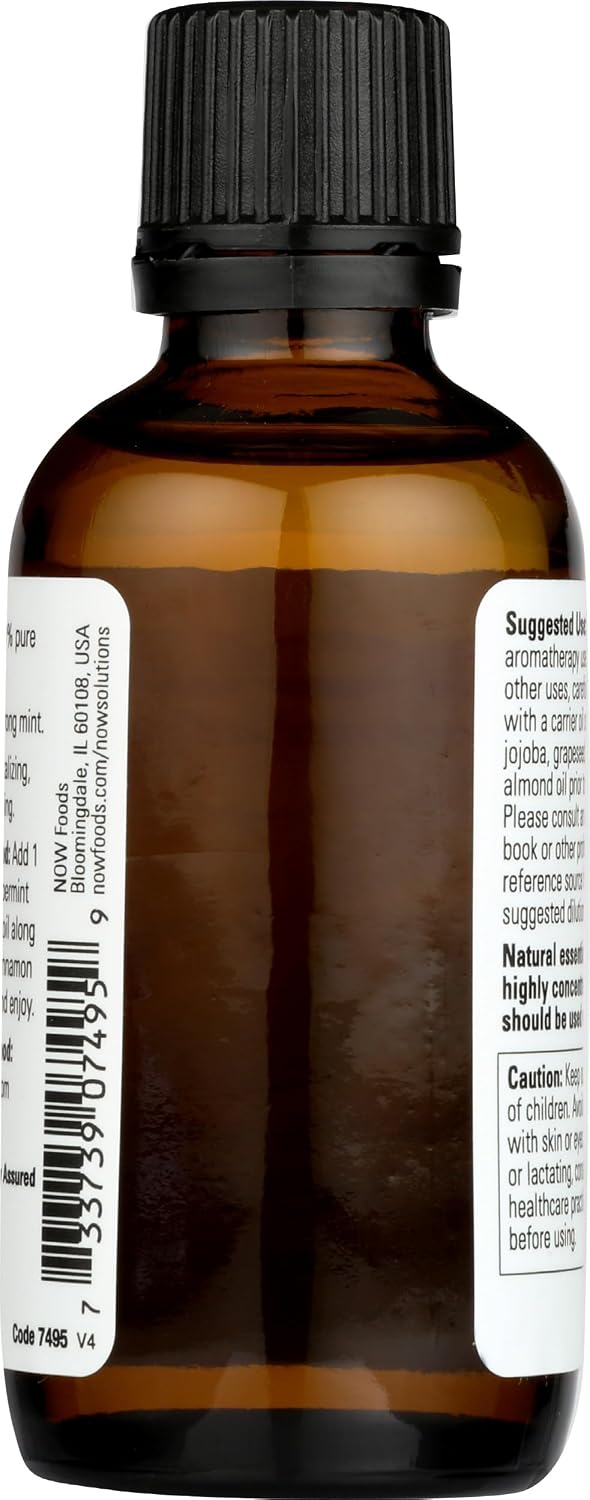 NOW Foods Essential Oils Peppermint - 2 fl oz image 2