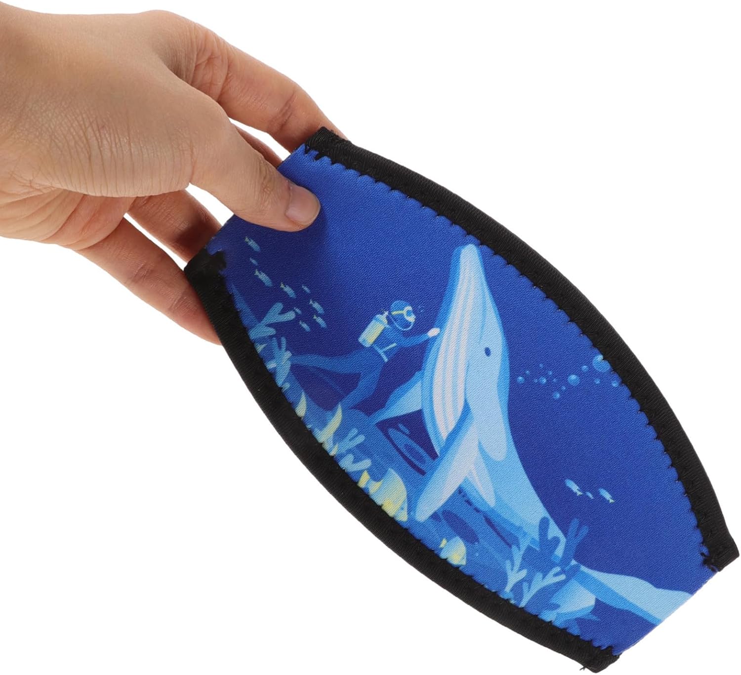 SHINEOFI Neoprene Mask Strap Cover with Double Layer Design for Scuba Diving and Deep Diving Adjustable Size and Hair Protection for Seasoned Divers and Beginners