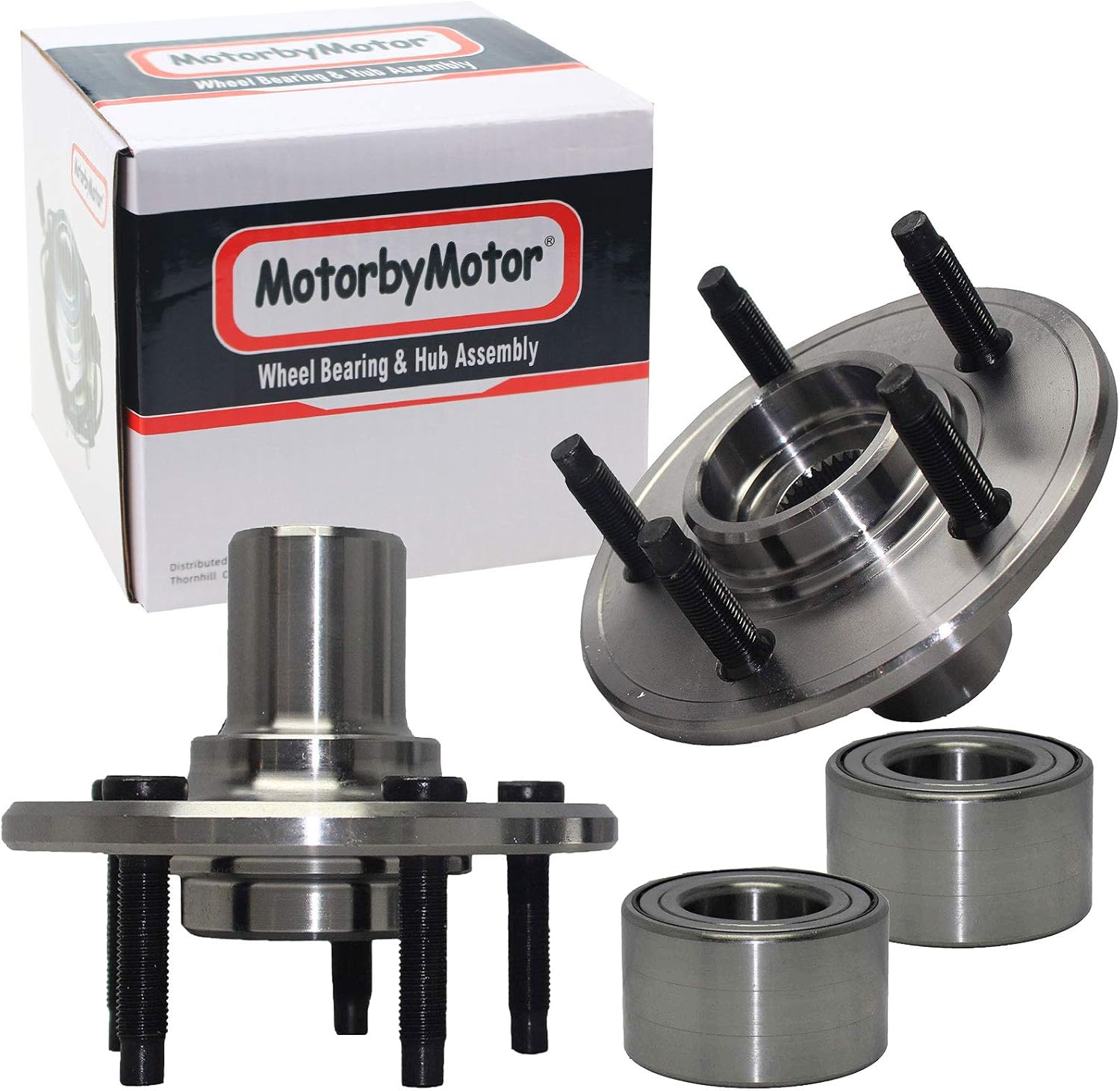 MotorbyMotor 521000 Rear Wheel Bearing & Hub Assembly for 2002-2010 Ford Explorer, 02-03 Explorer Sport, 07-10 Explorer Sport Trac, 02-10 Mercury Mountaineer, 03-05 Lincoln Aviator 5 Lugs-2pc