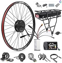 BAFANG 48 V 500 W Front Wheel Hub Motor - Ebike Conversion Kit with Battery Optional and LCD Display, Disc Brake Version Front Motor with Installation Width 100 mm for 26 Inch 28 Inch 29 Inch 700C