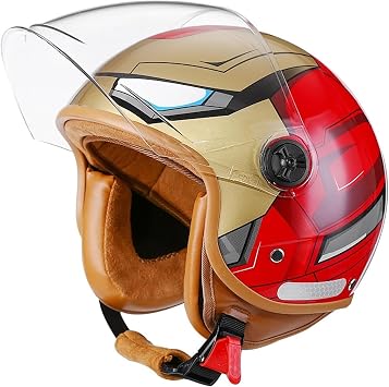 Kids 3/4 Open Face Motorcycle DOT Approved Helmets for 2-14 Years Old, Youth Child Toddler Street Dirt-Bike ATV Half Helmets for Electric Scooter Moped Go-Kart