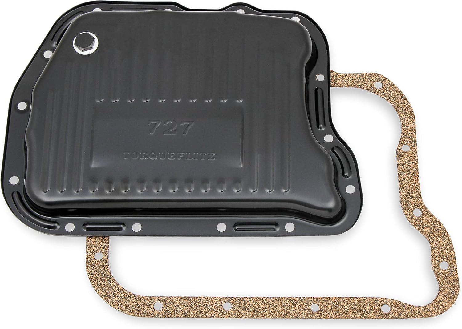 Mr. Gasket 9745BMRG Transmission Oil Pan - Black Steel