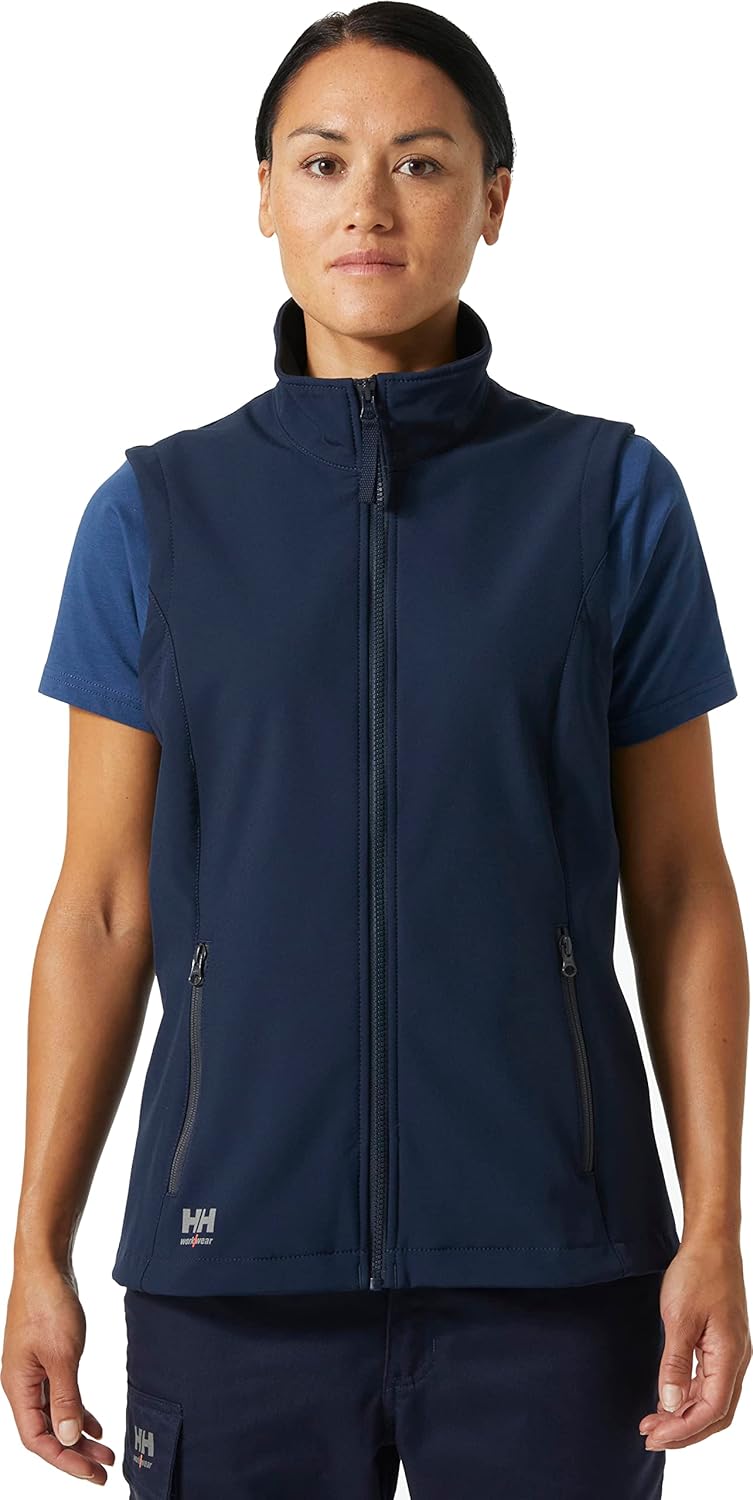 Helly-Hansen Women's Workwear W Manchester 2.0 Softs Vest, Navy - Small