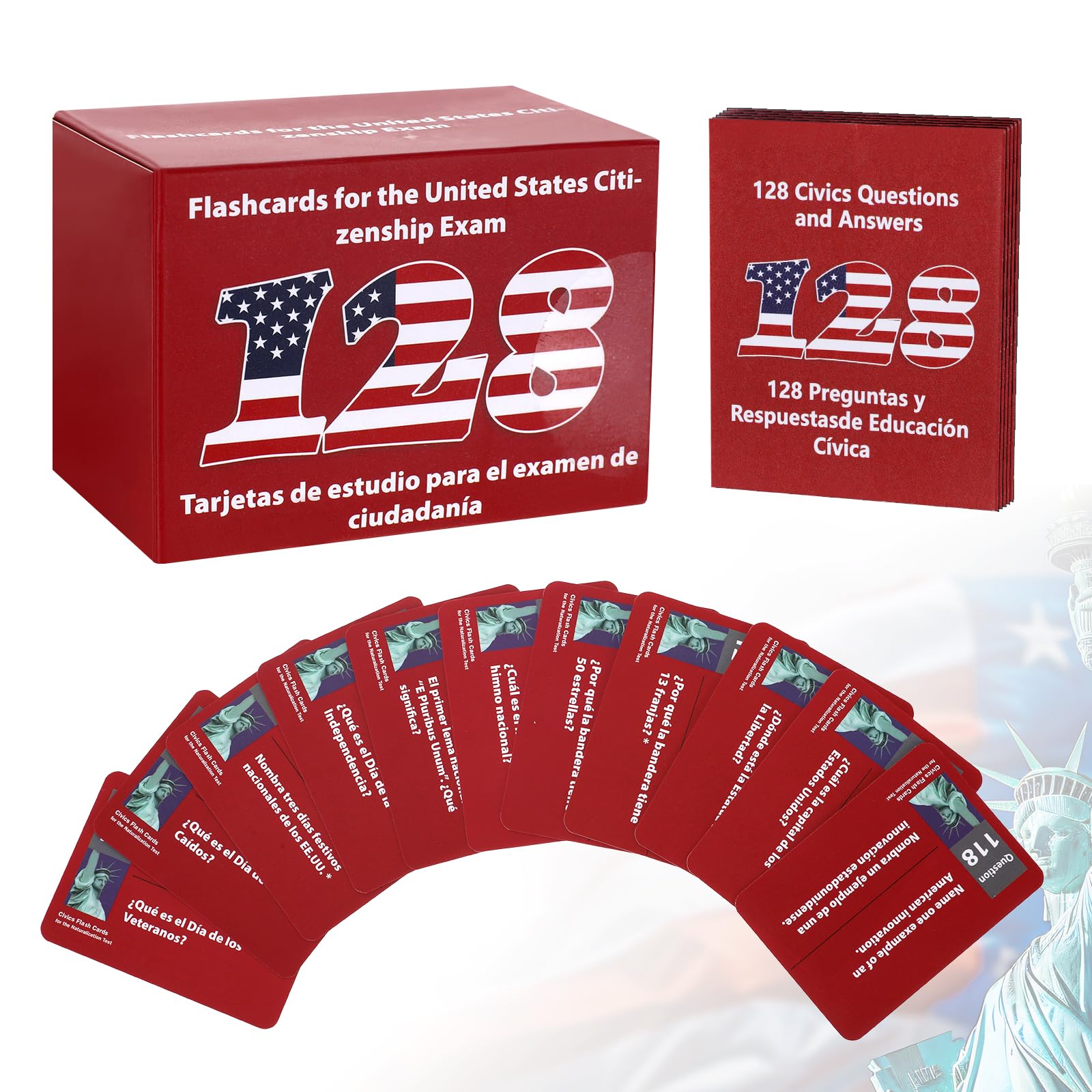 Photo 1 of US Citizenship Flash Cards 2026 Test Study Guide