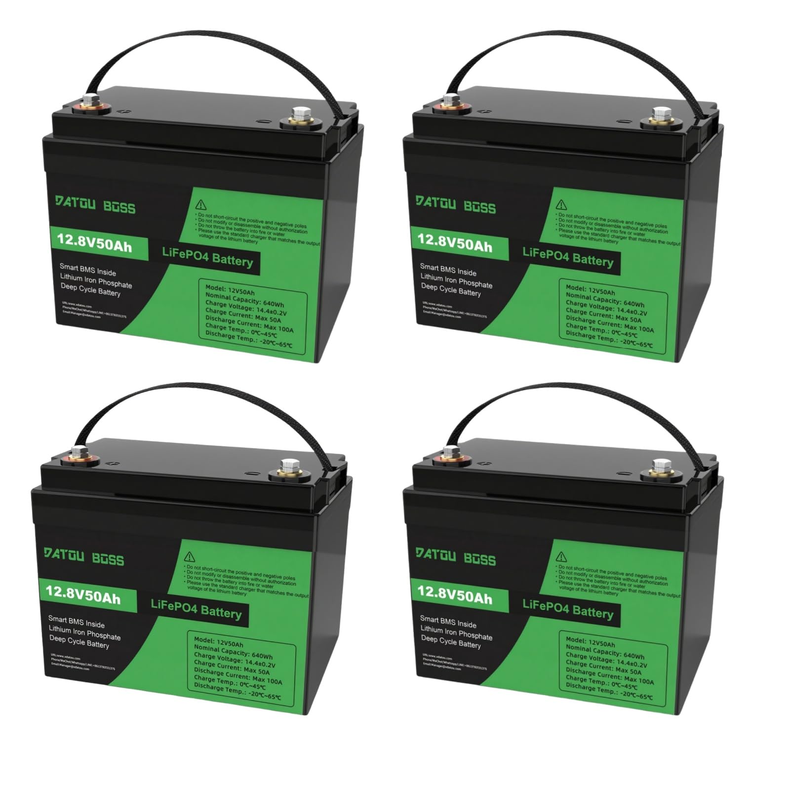 Amazon.co.jp: DATOUBOSS 48V 50Ah (4個の12V-50AH直列接続)リン酸鉄